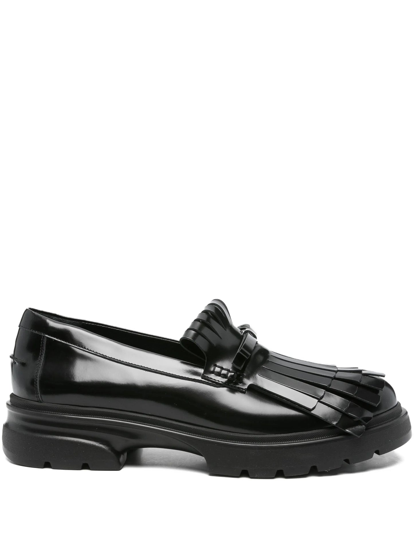 Low Tracker Fringe leather loafers