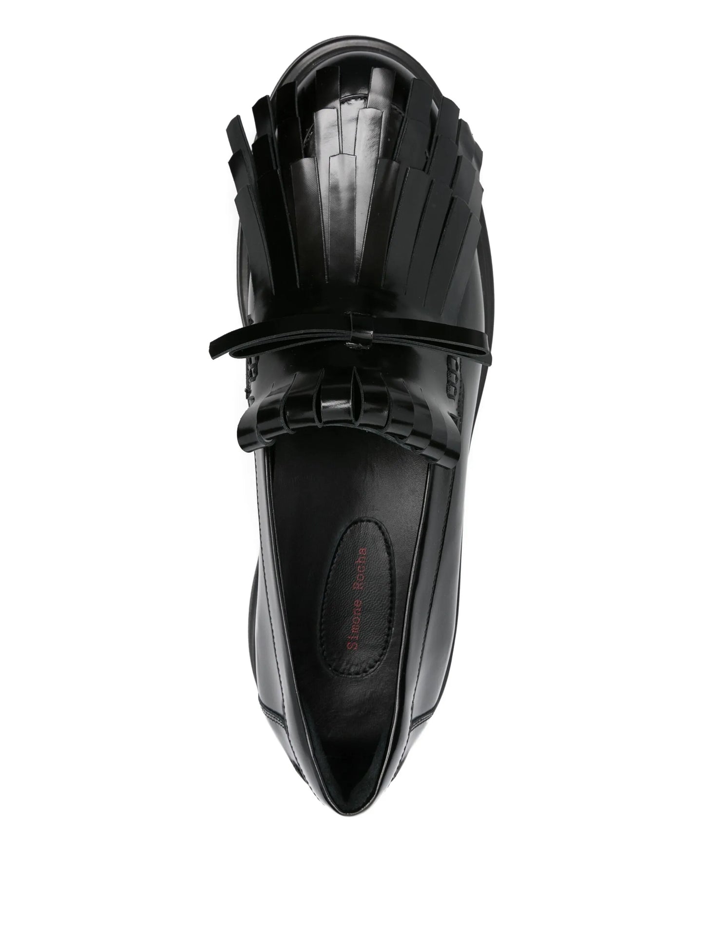 Low Tracker Fringe leather loafers
