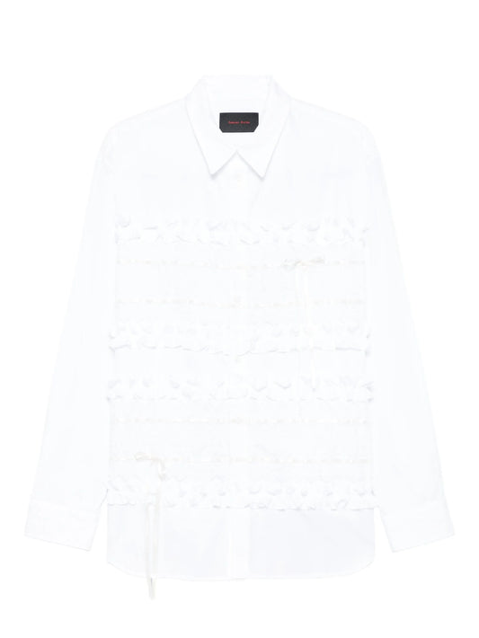 ruffled poplin shirt