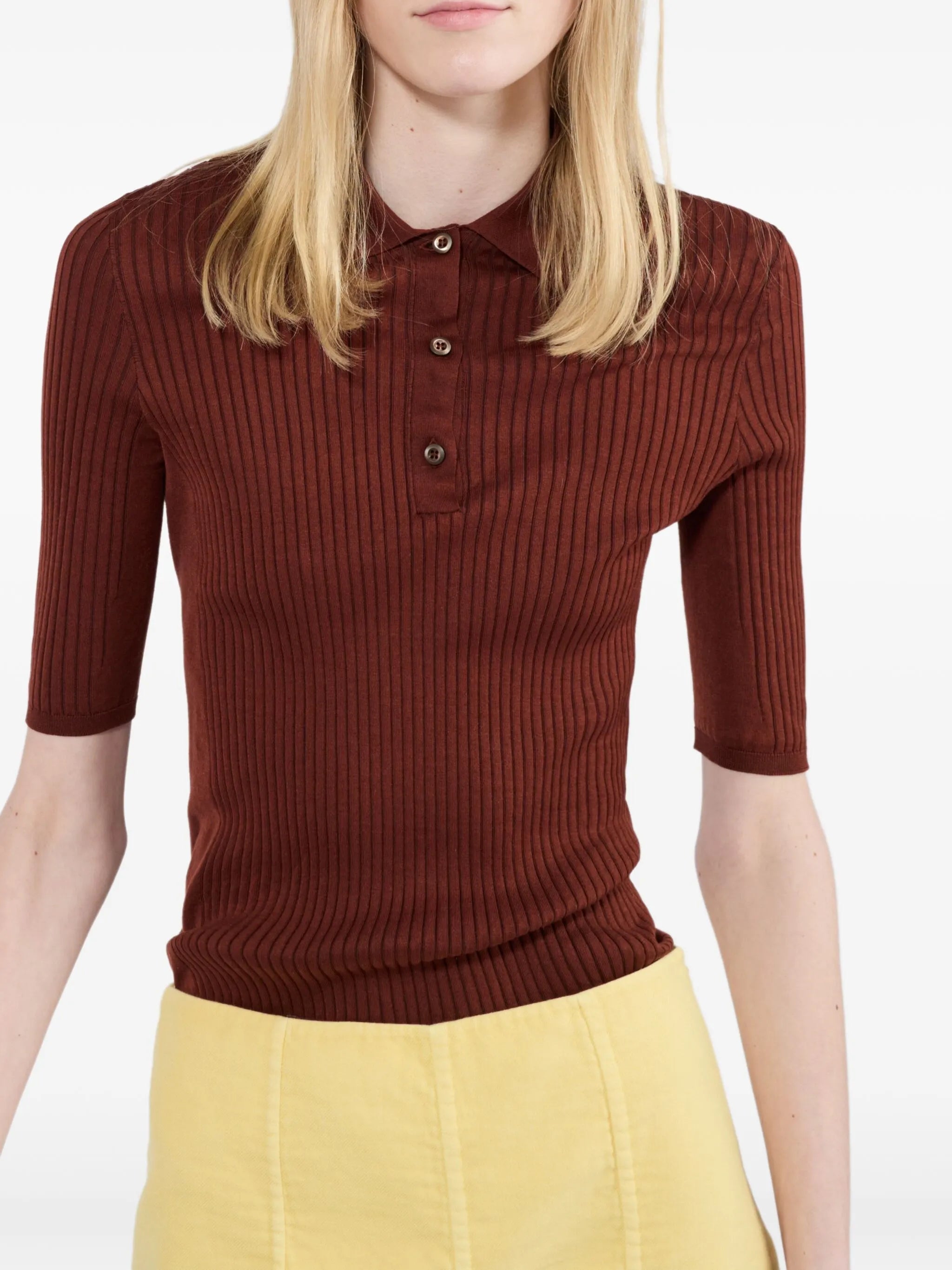 cotton polo top