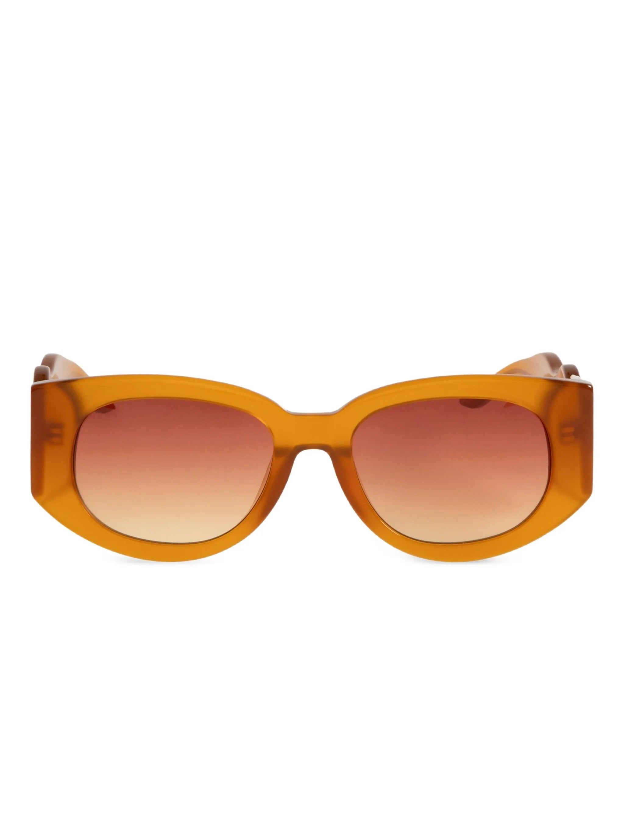 oval-frame sunglasses