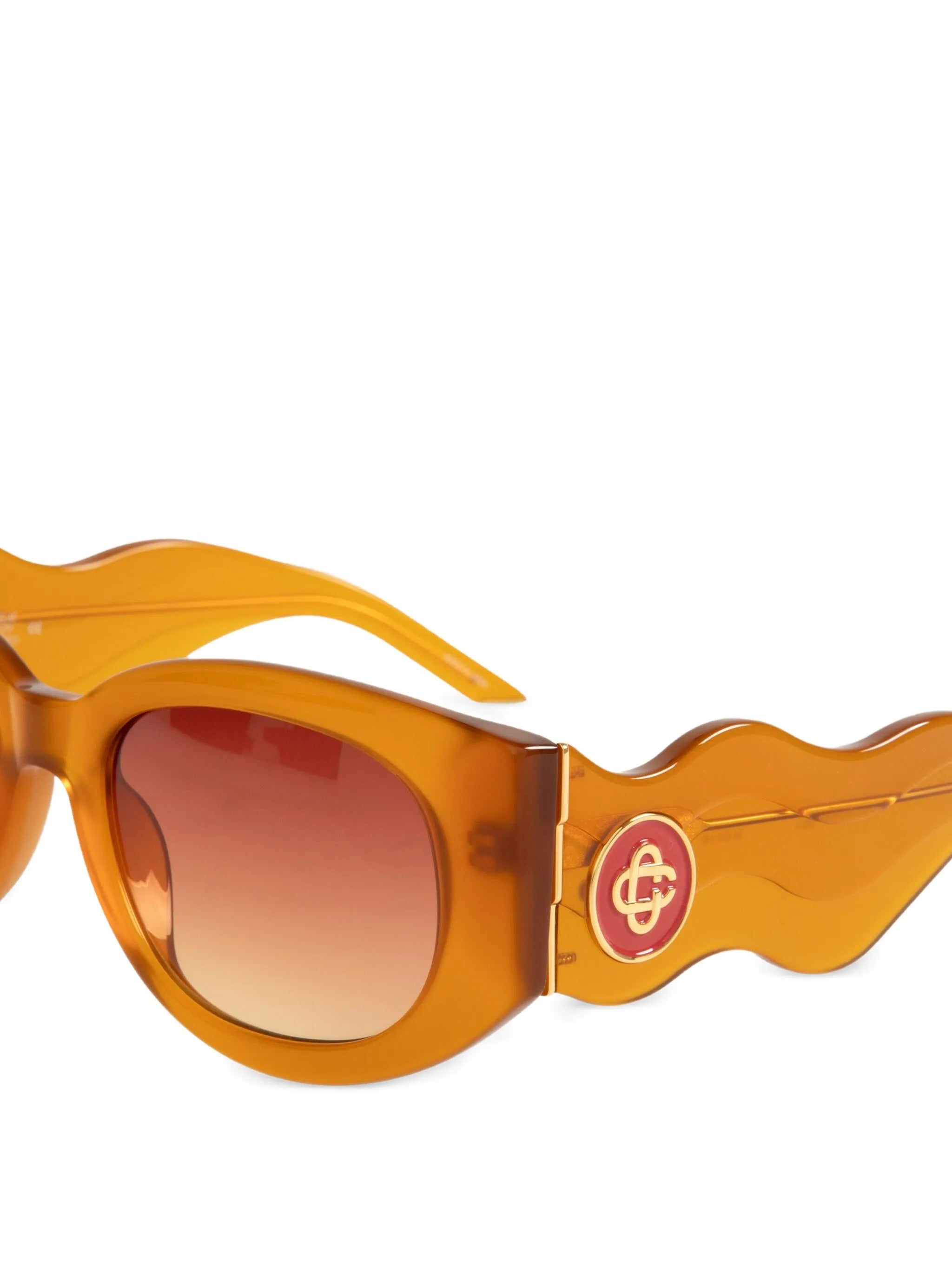 oval-frame sunglasses