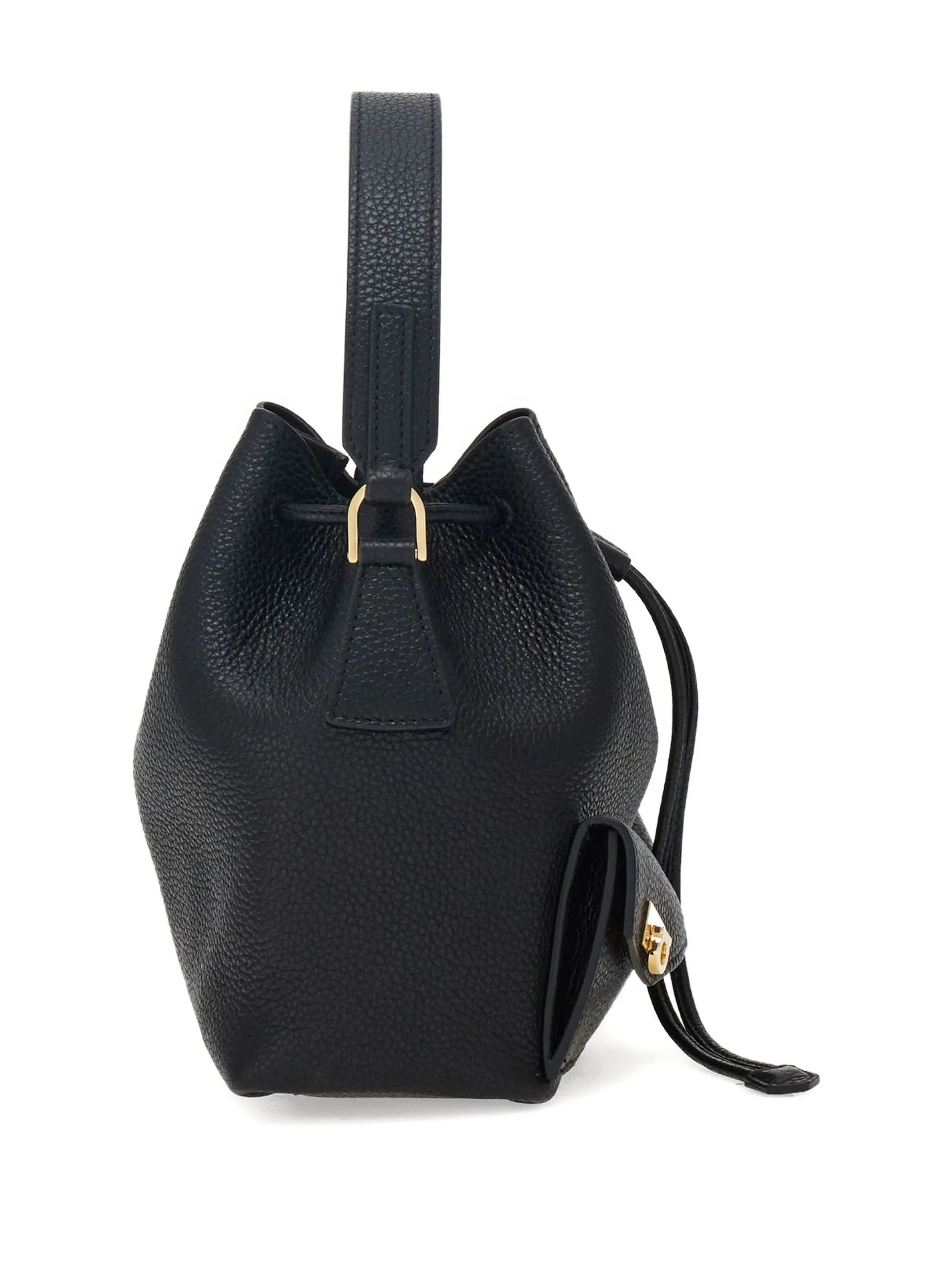multi-pocket bucket bag