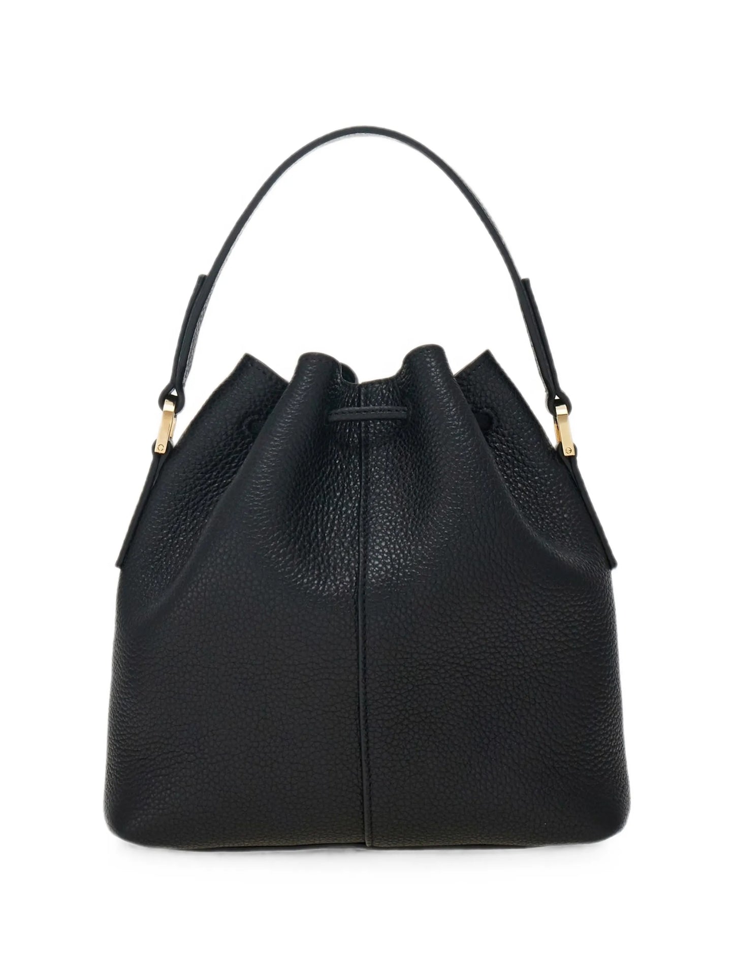 Gancini leather bucket bag