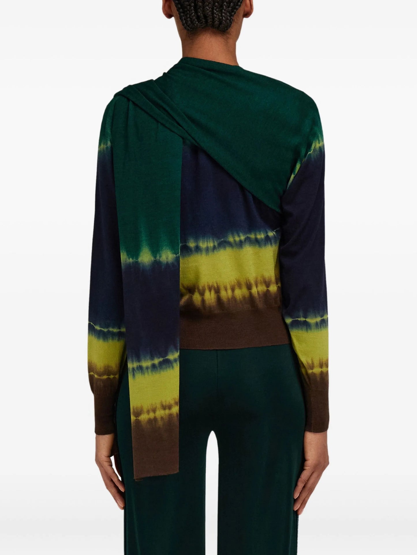 tie-dye print pullover