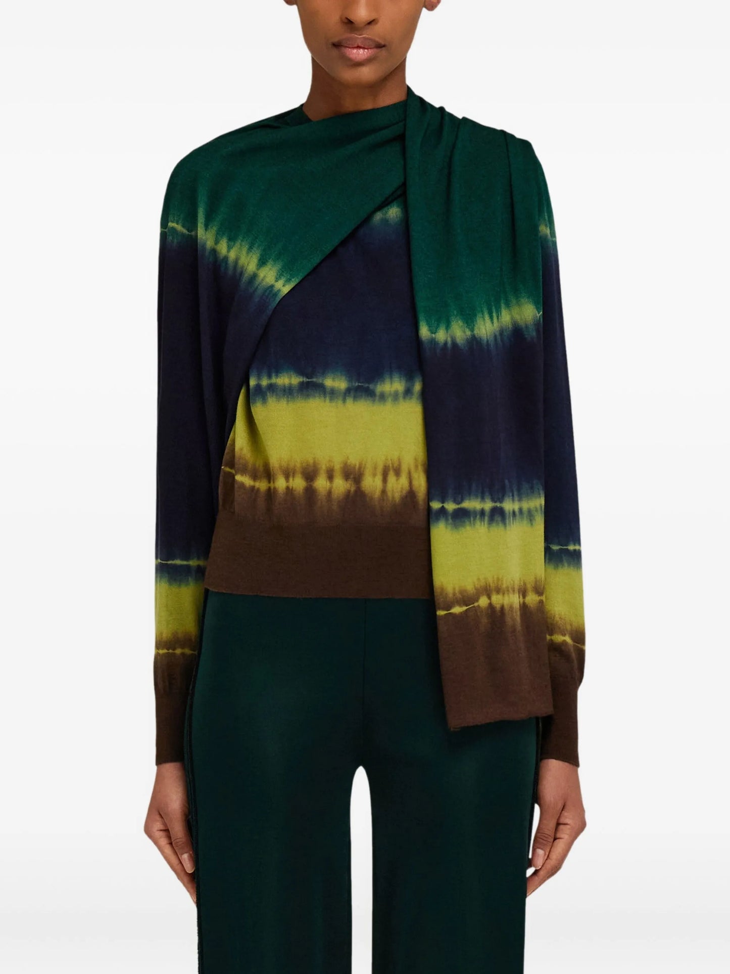 tie-dye print pullover