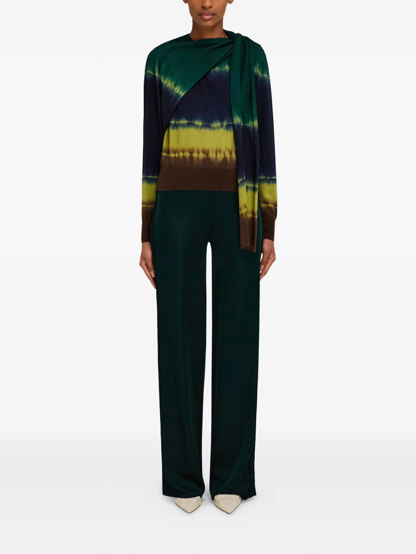 tie-dye print pullover