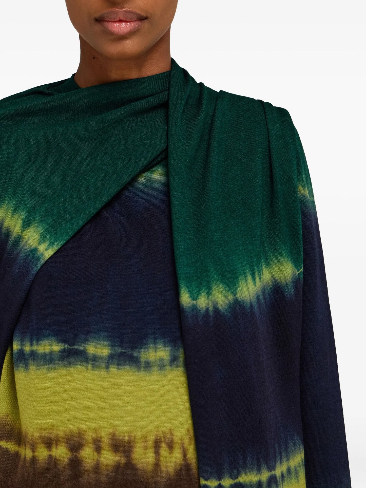 tie-dye print pullover