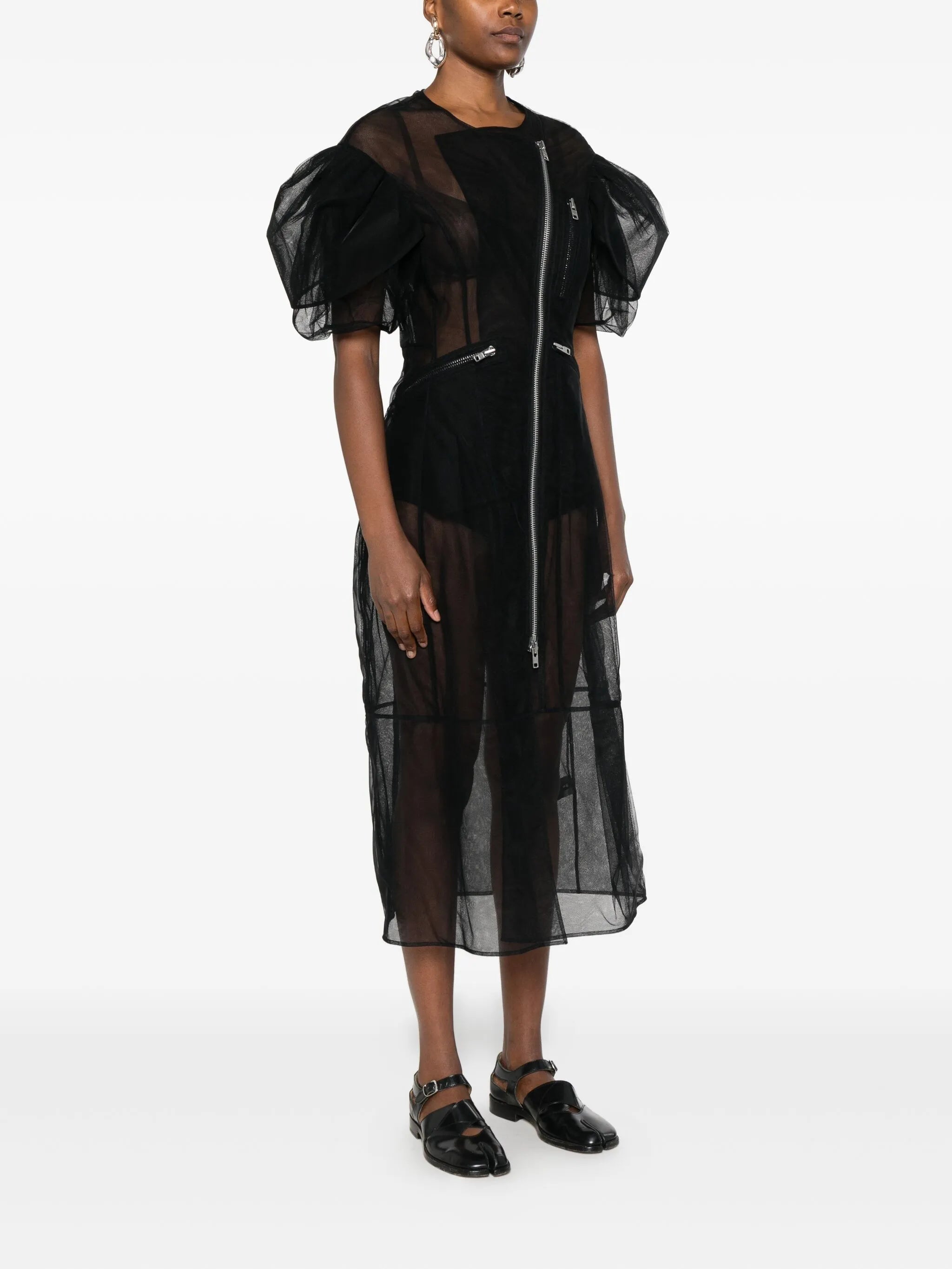 semi-sheer dress