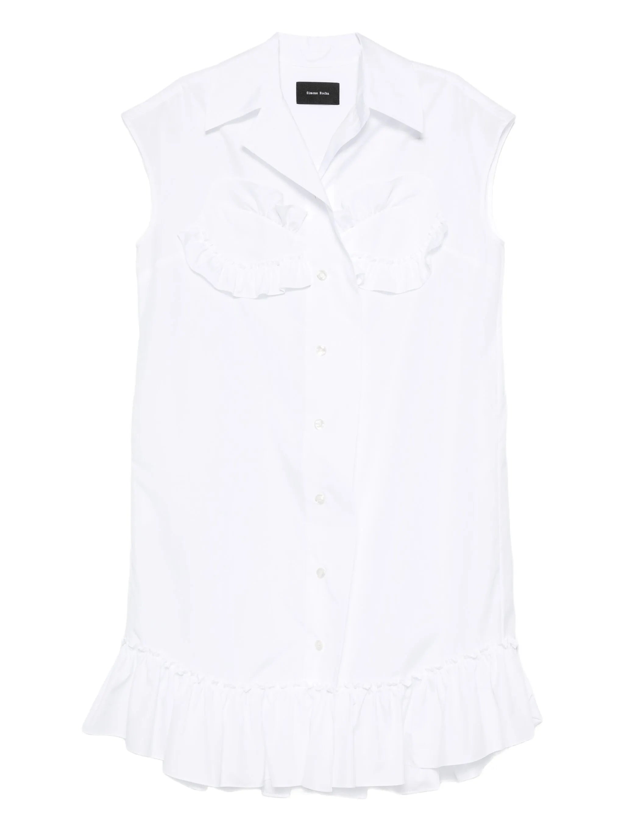 ruffled-details sleeveless blouse