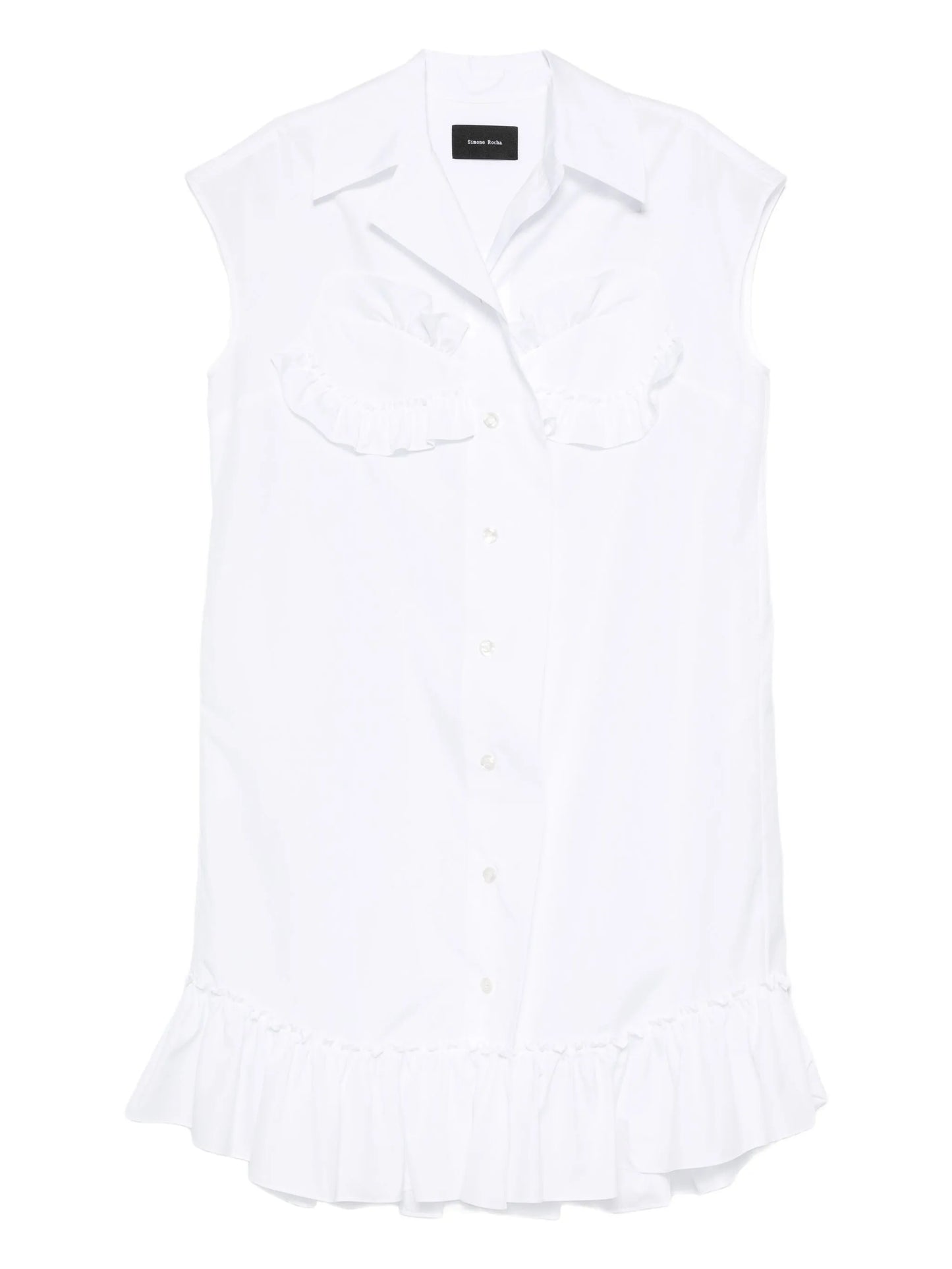 ruffled-details sleeveless blouse