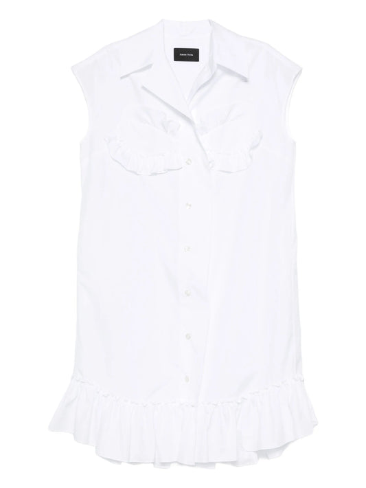 ruffled-details sleeveless blouse