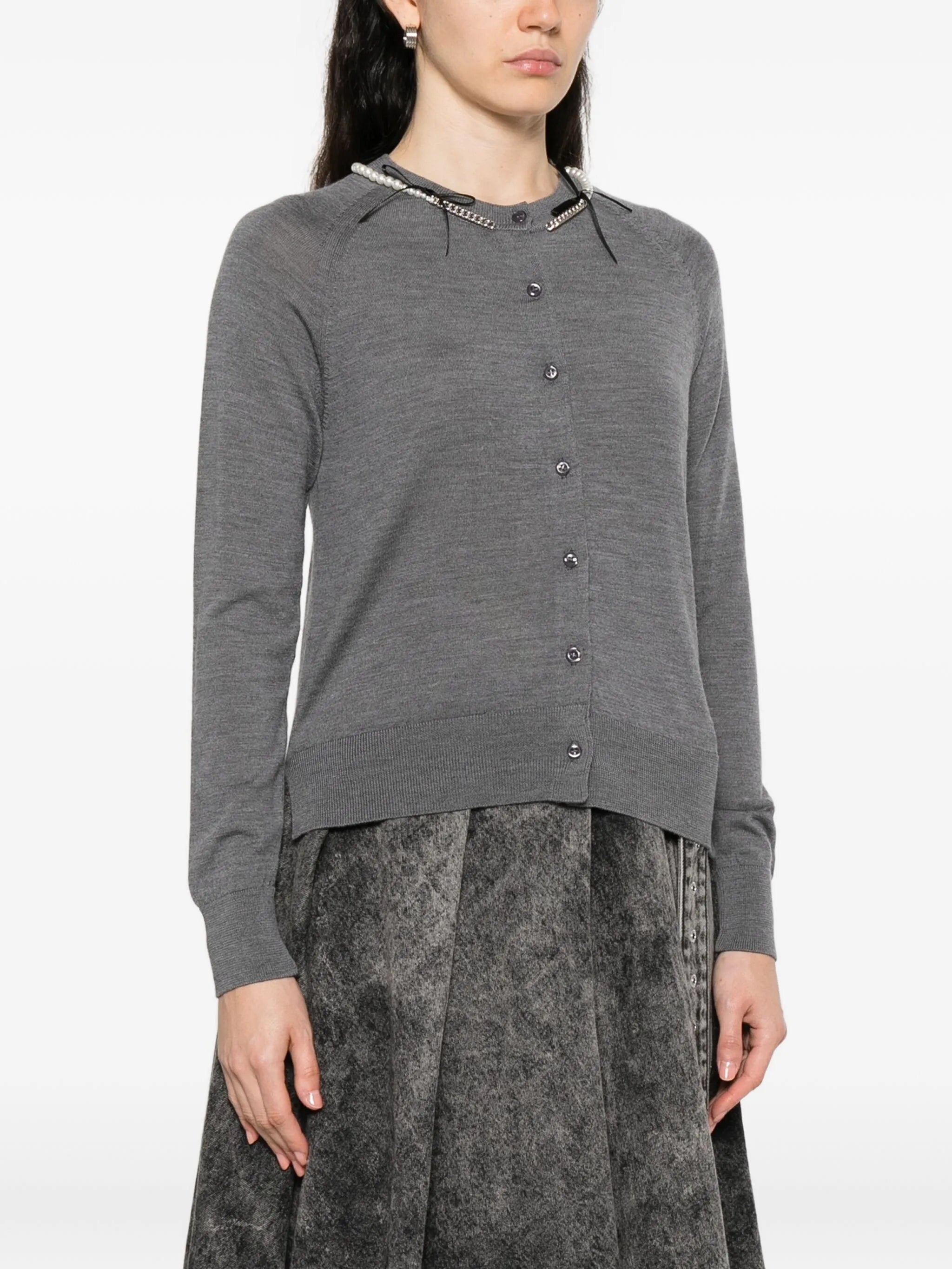 merino wool cardigan