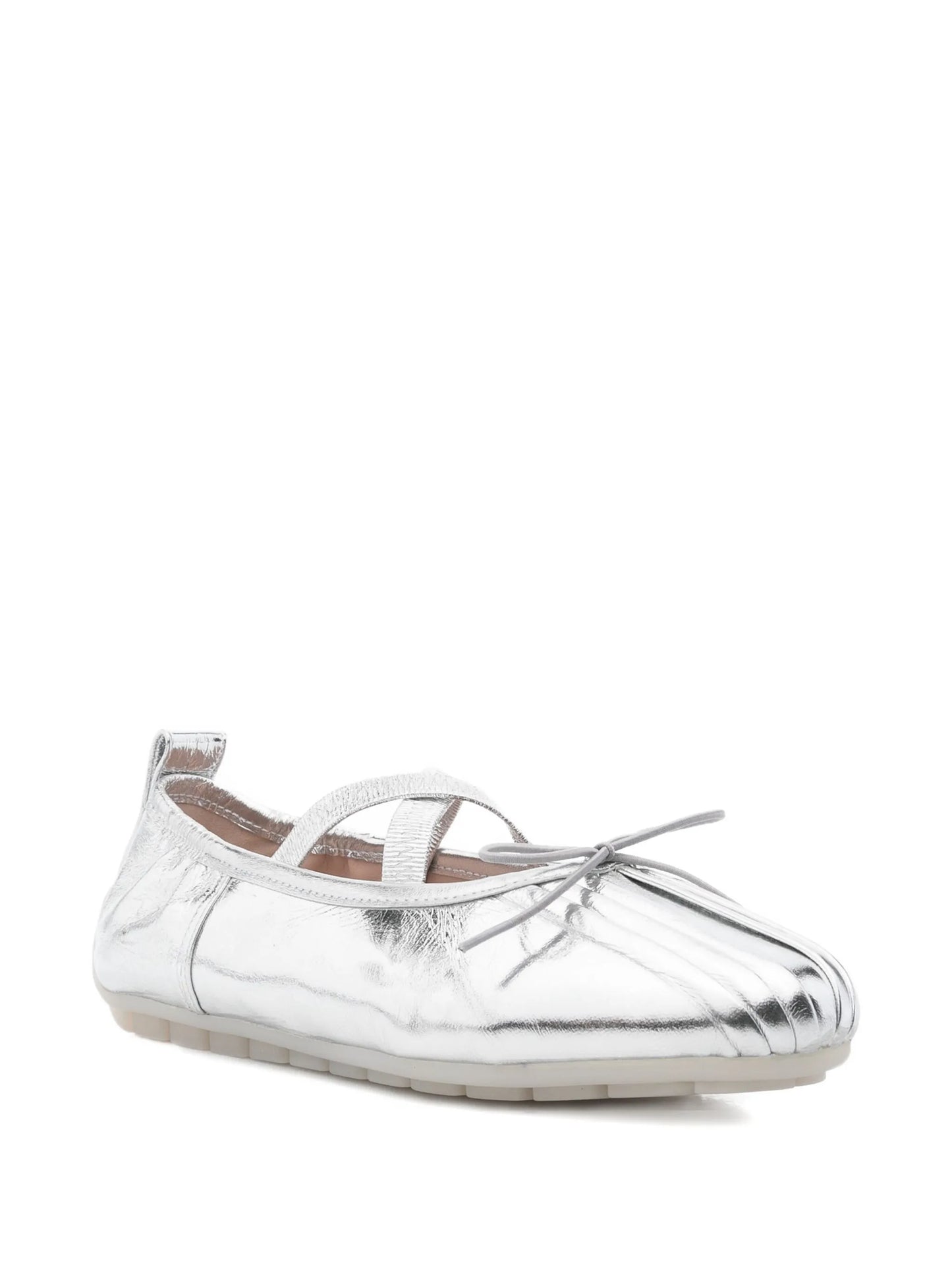 cross-strap bow ballet flats