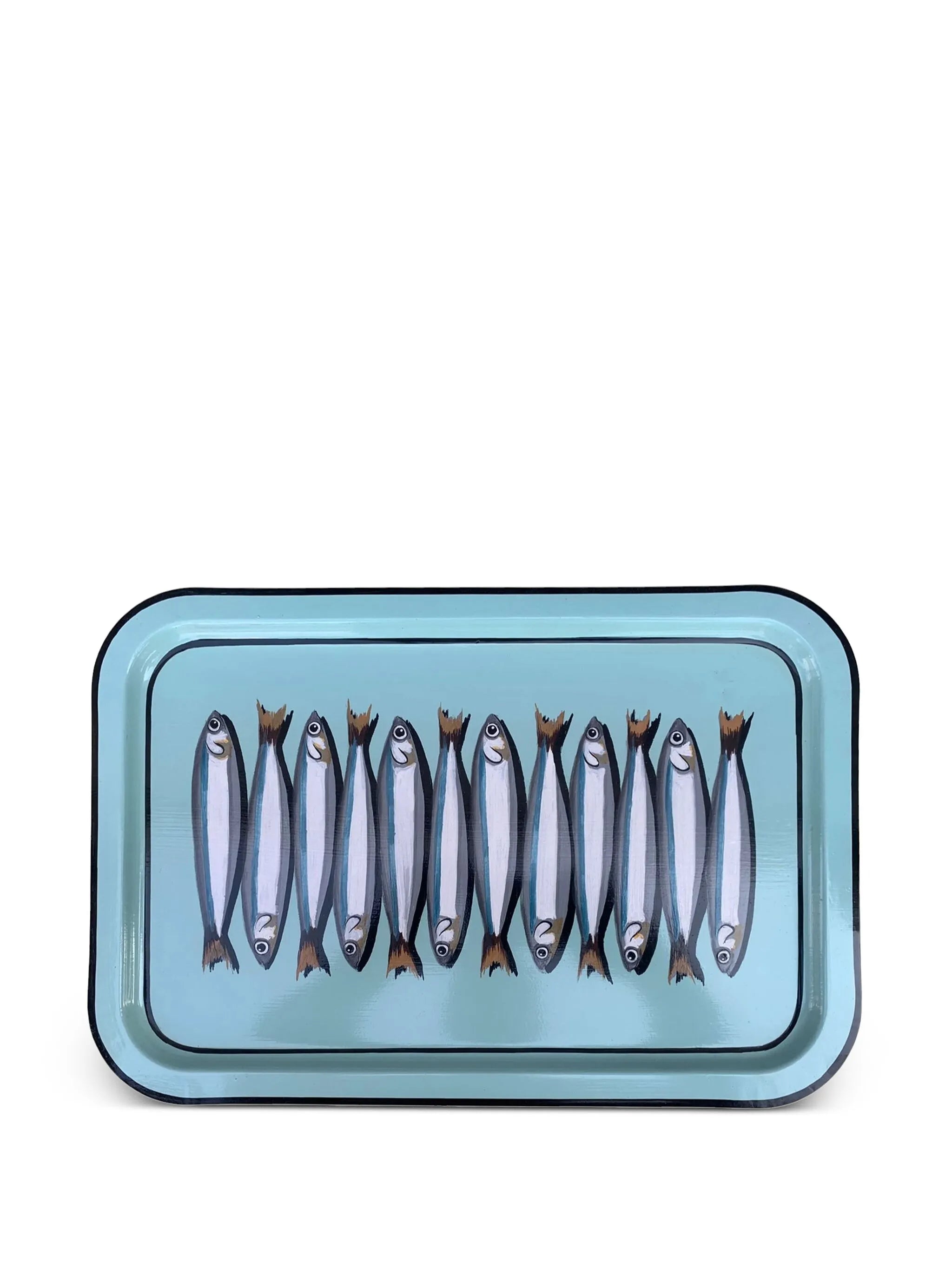 hand-painted iron tray (43cm x 20cm)