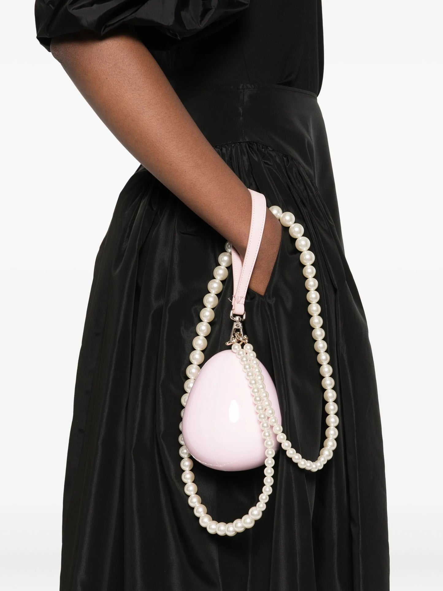 pleated-details midi skirt