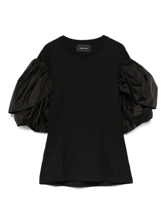 ruffled-sleeves T-shirt