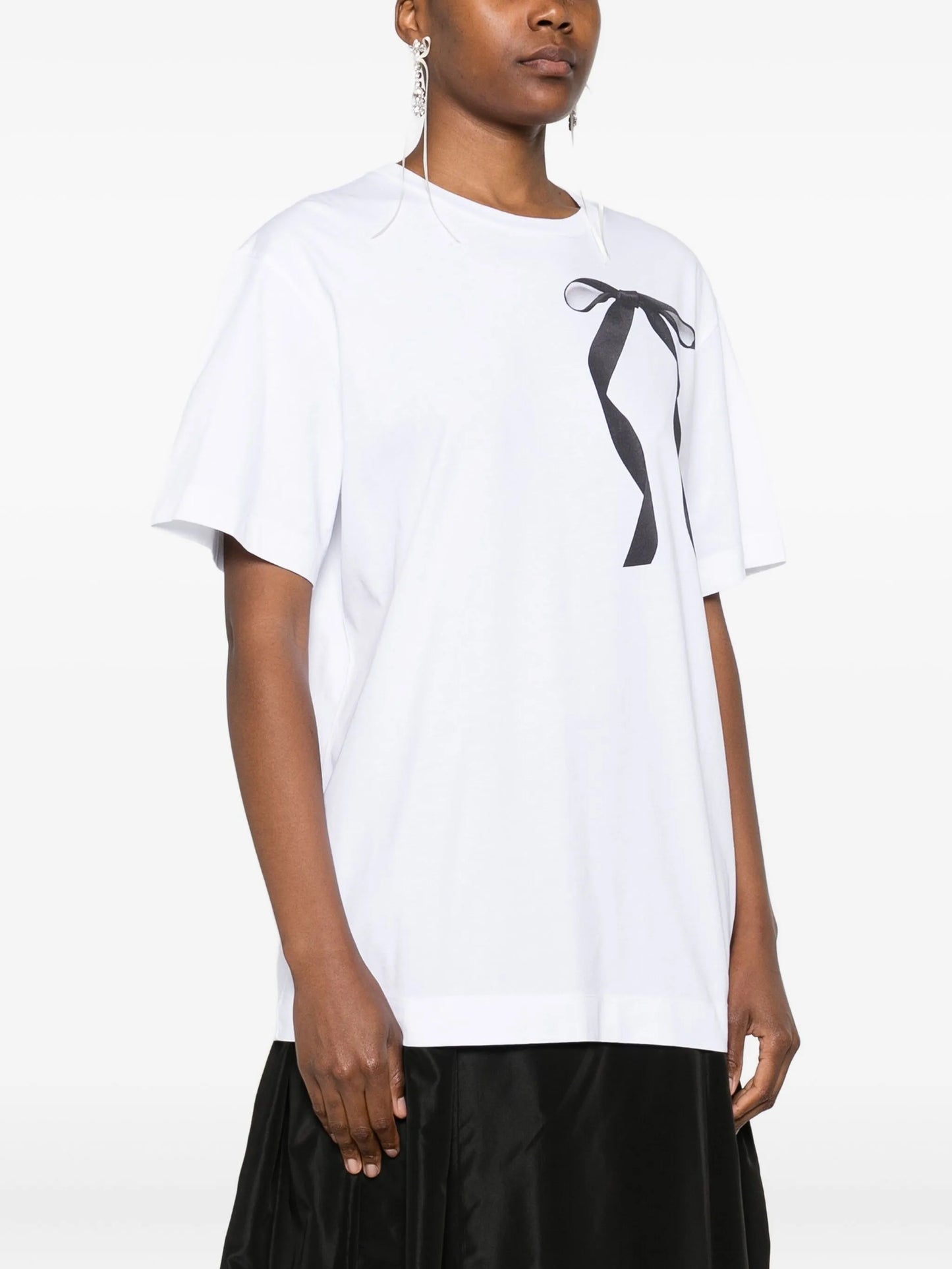 ribbon bow-print T-shirt