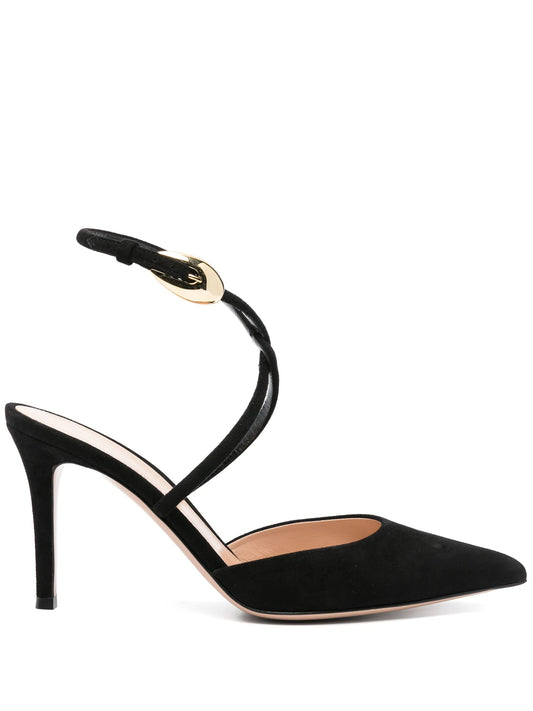 90mm suede pumps