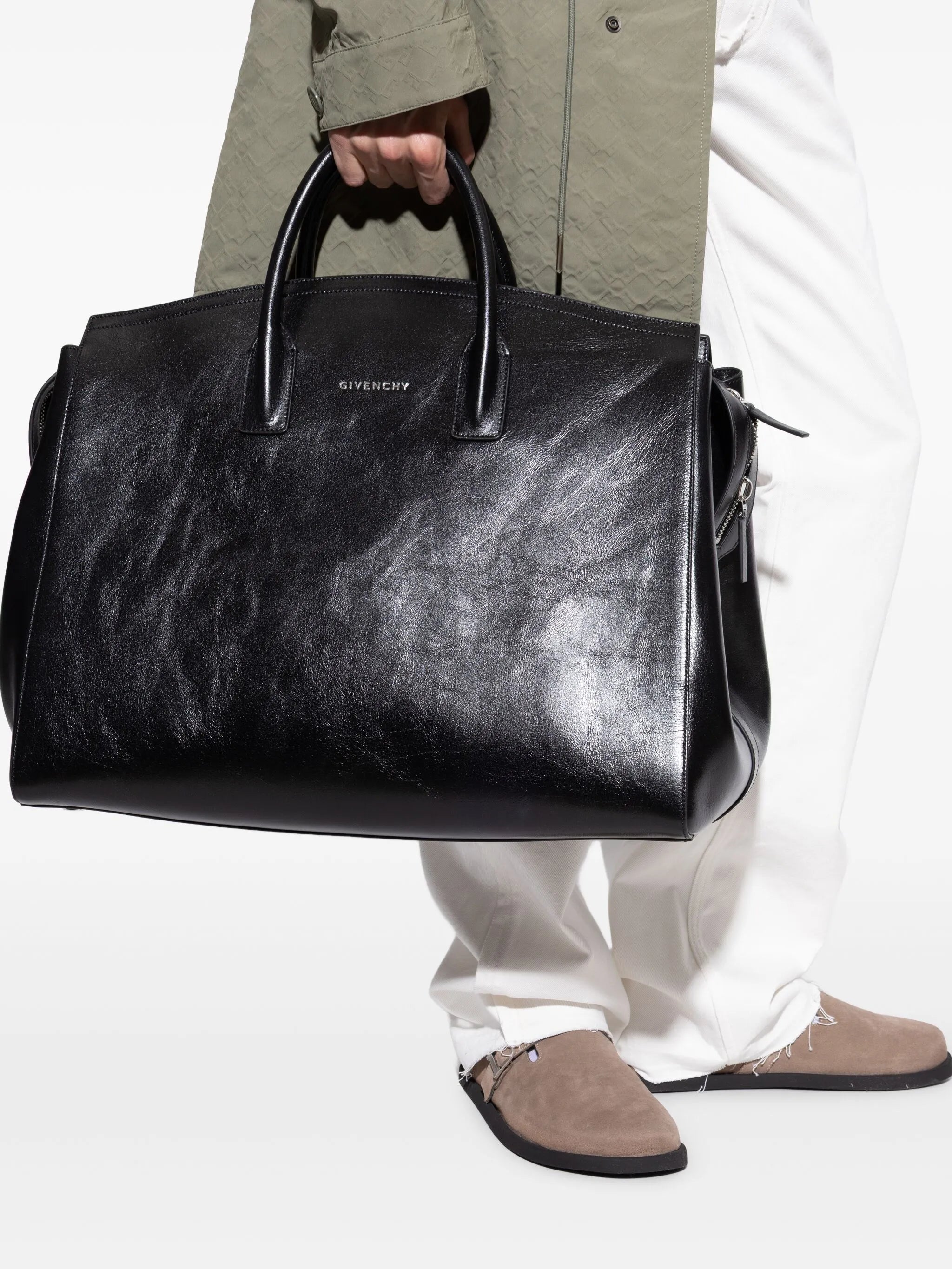 leather tote bag