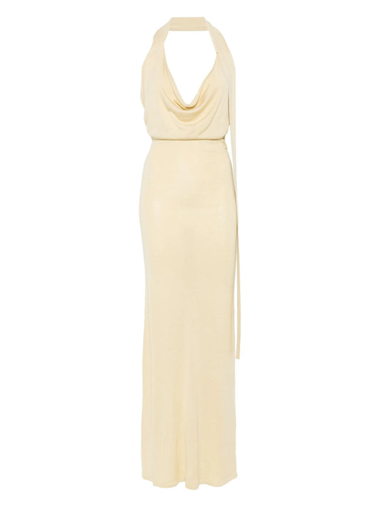 fine-knit maxi dress