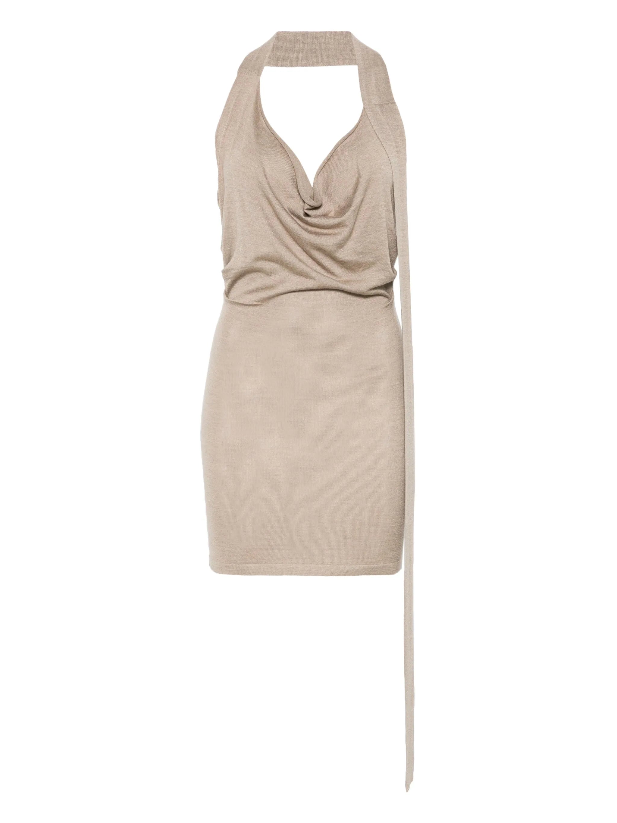 fine-knit mini dress