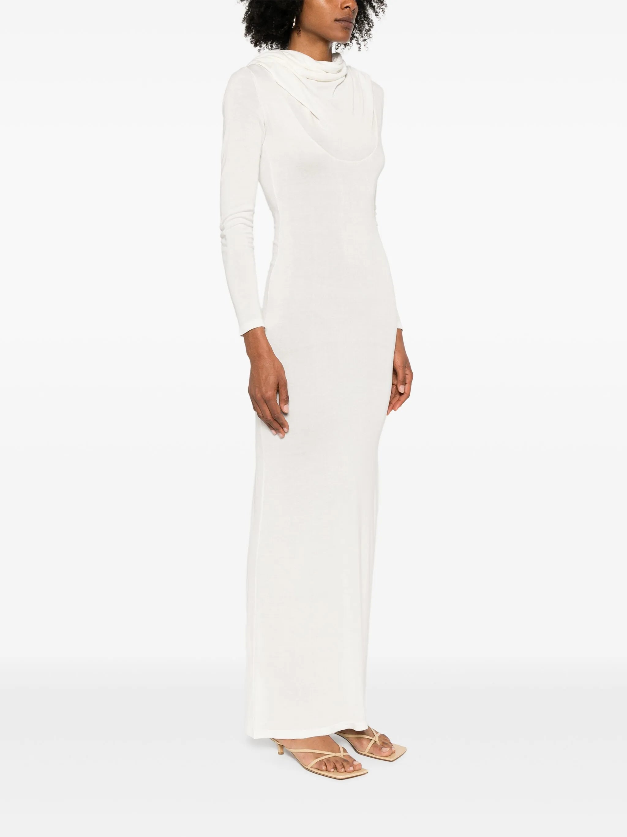fine-knit maxi dress