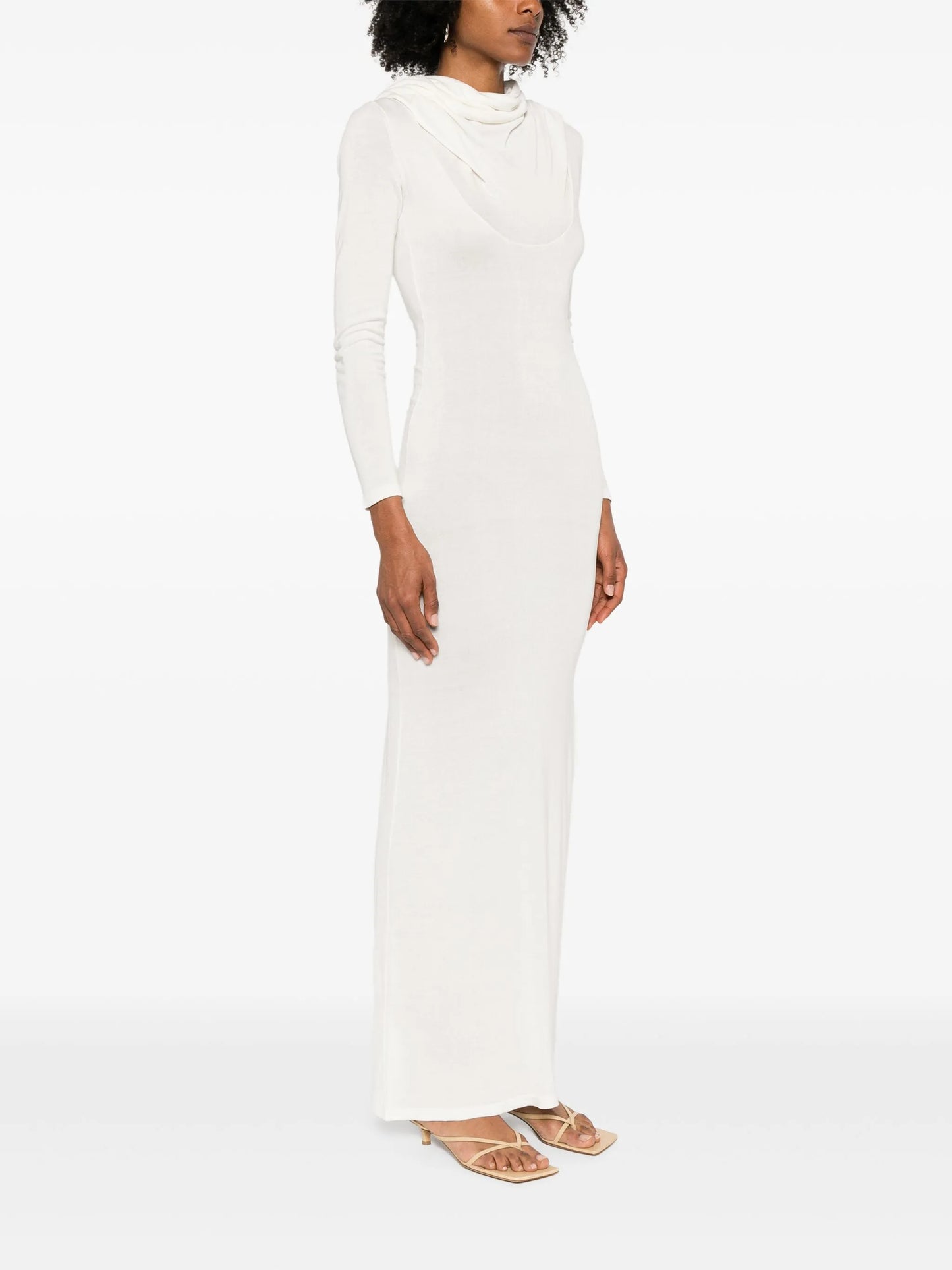 fine-knit maxi dress