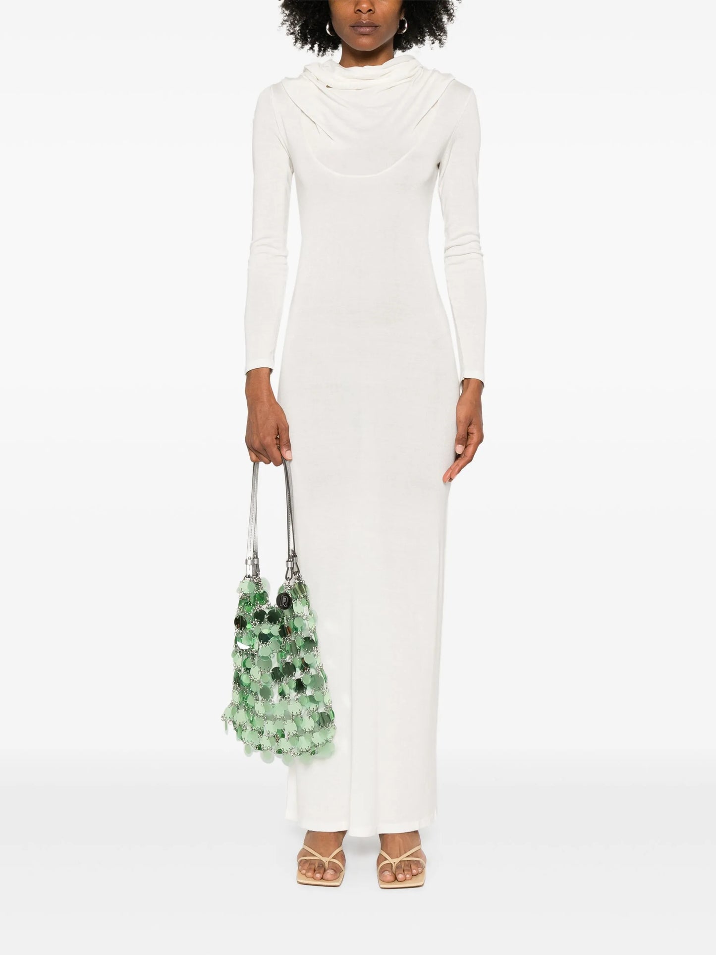 fine-knit maxi dress
