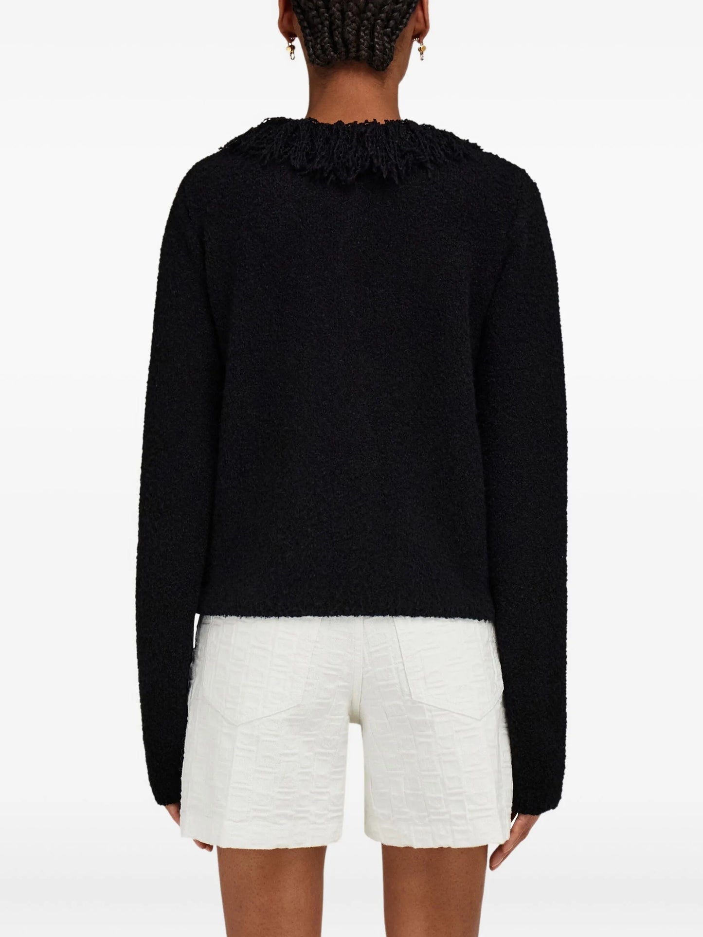 fringed cardigan