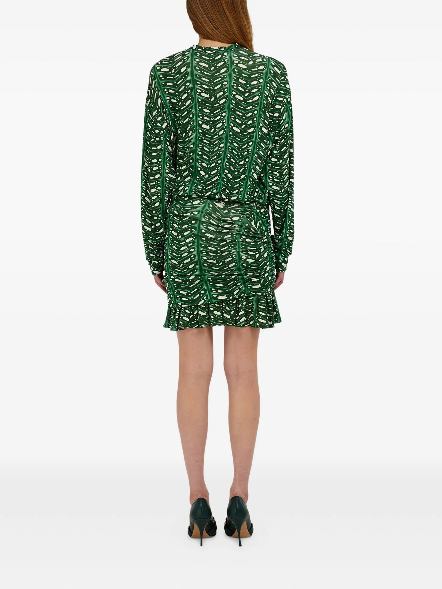 printed mini dress