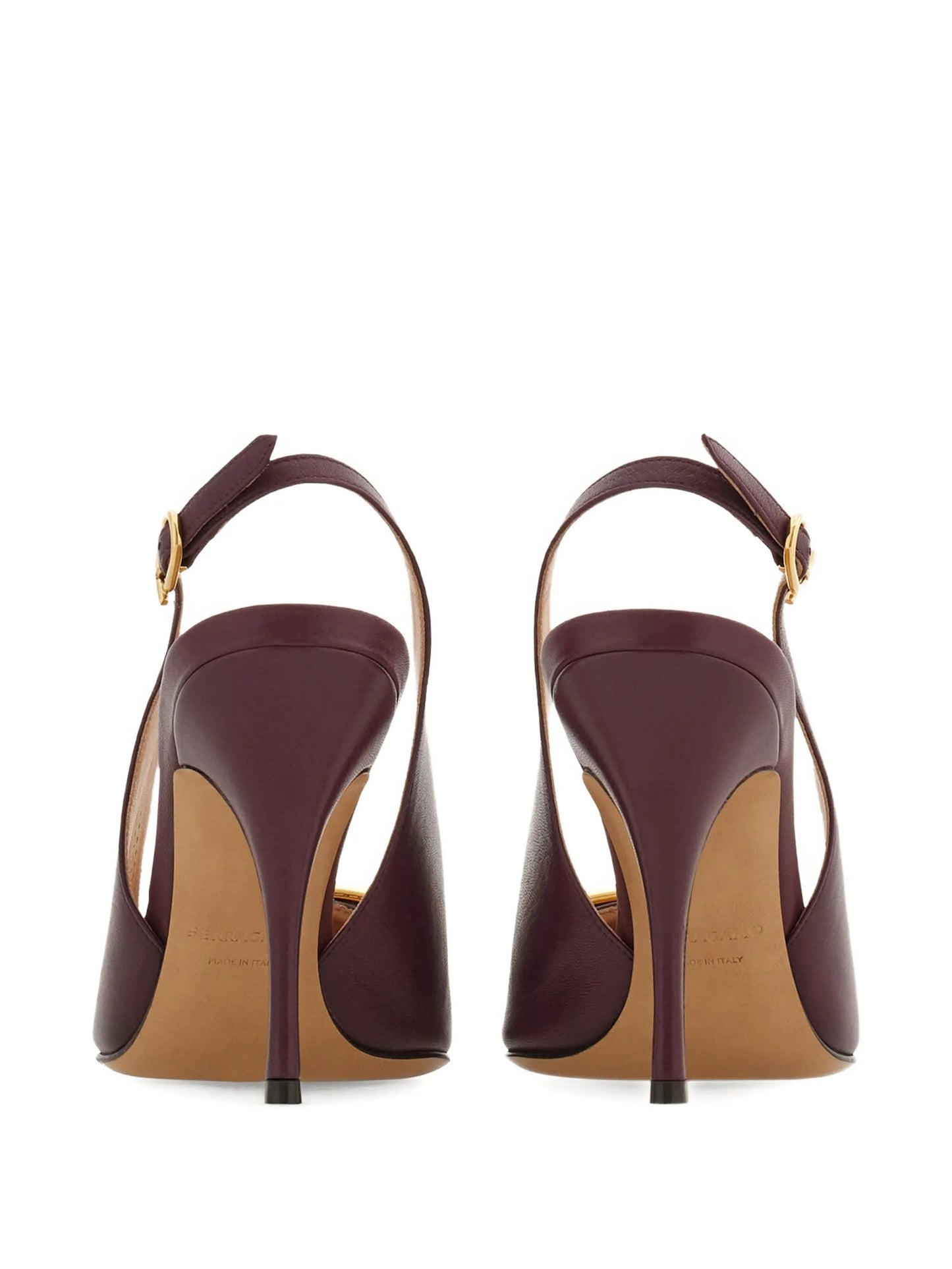 95mm Gancini leather pumps