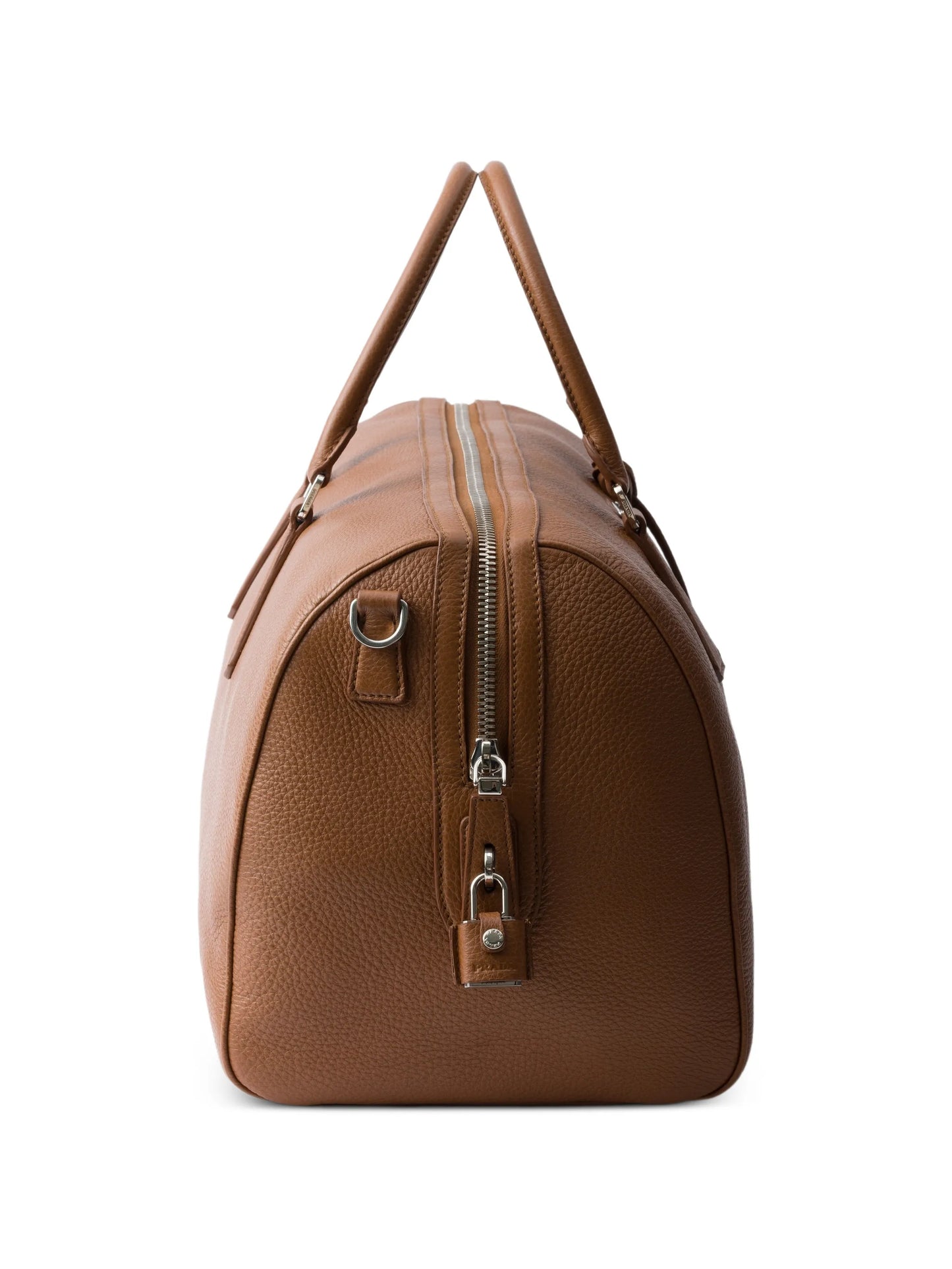 textured leather duffle bag