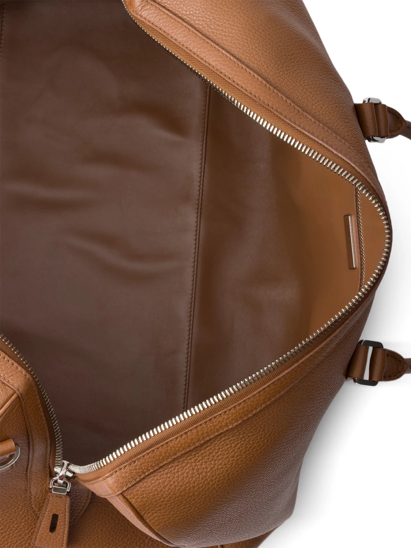 textured leather duffle bag