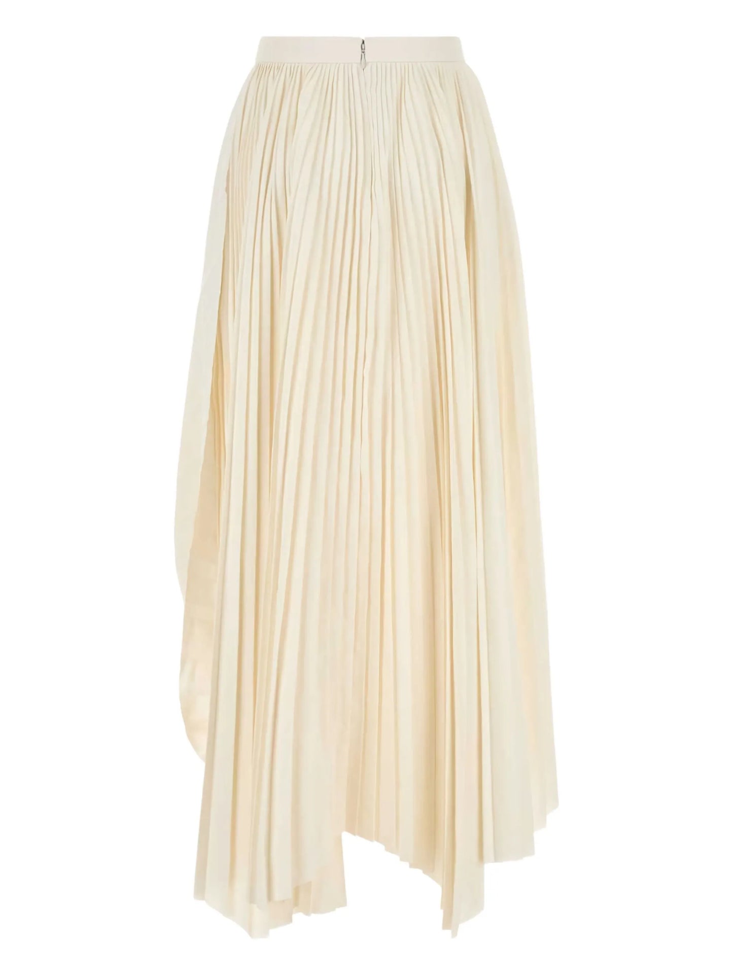 pleated midi skirt