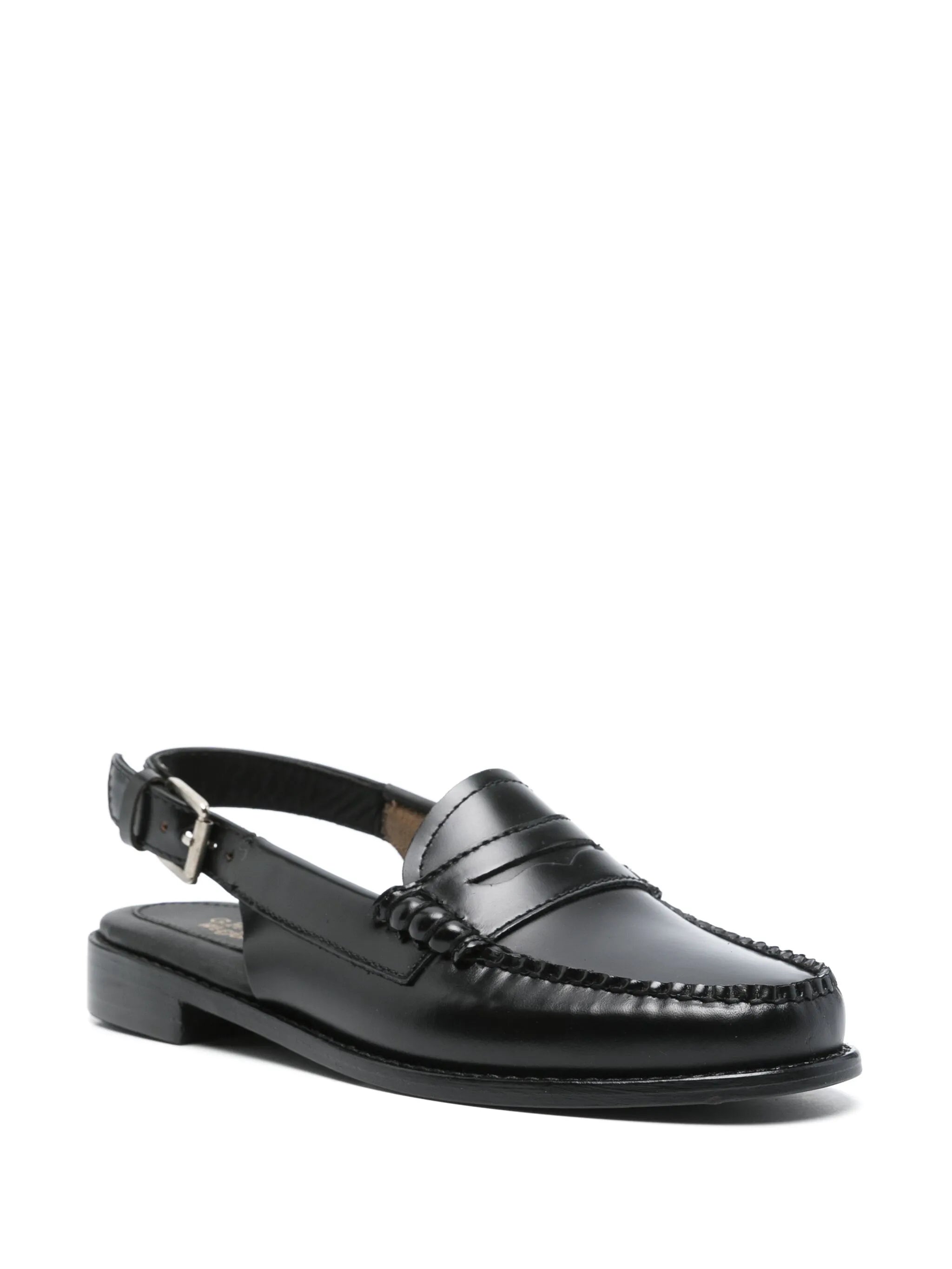 Weejuns Slingback Penny loafers in black leather