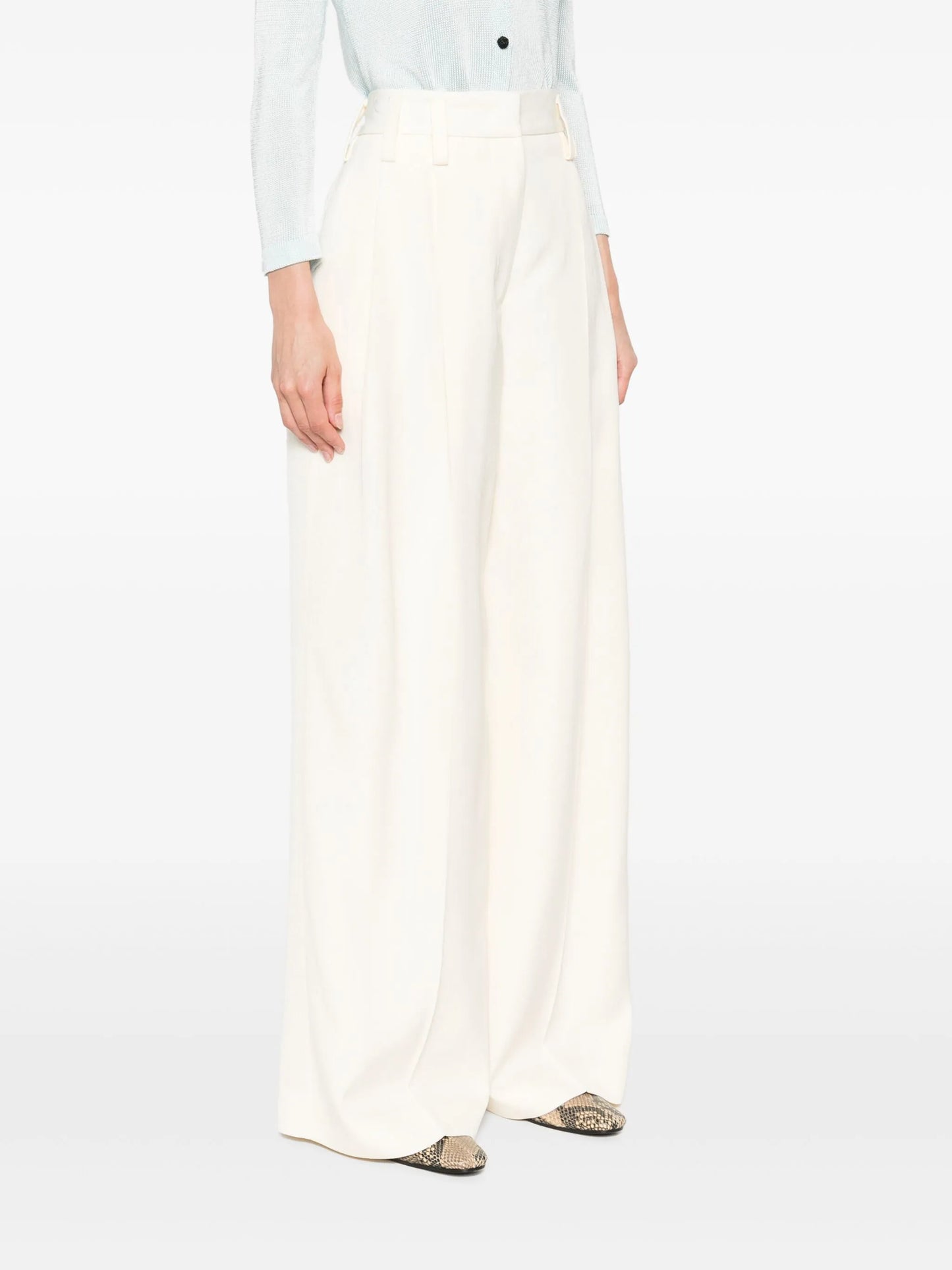 pleat-detailed trousers