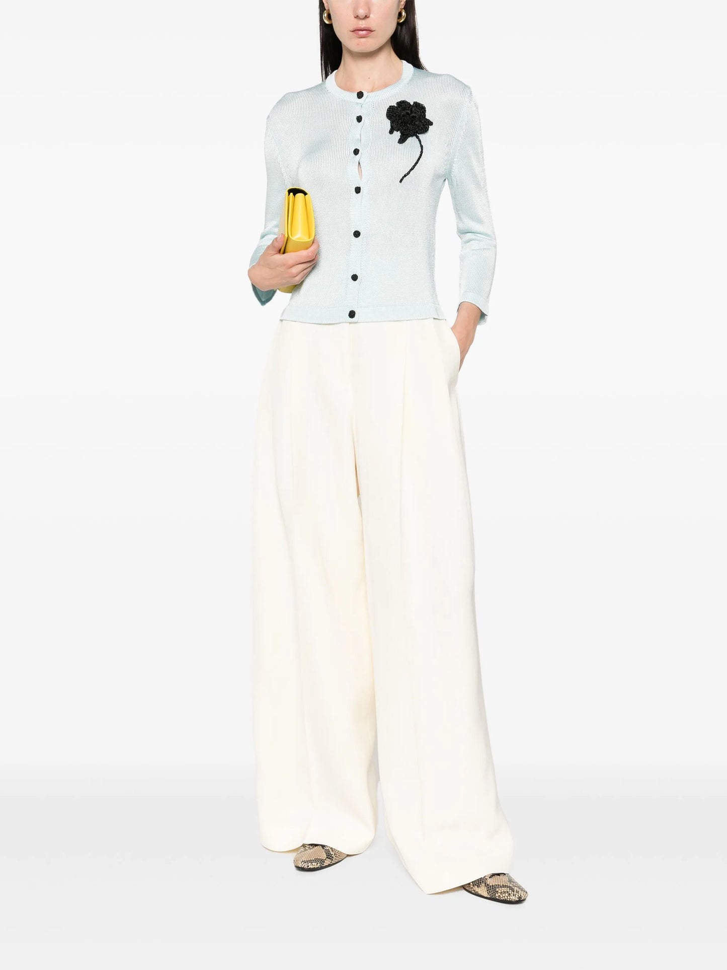 pleat-detailed trousers