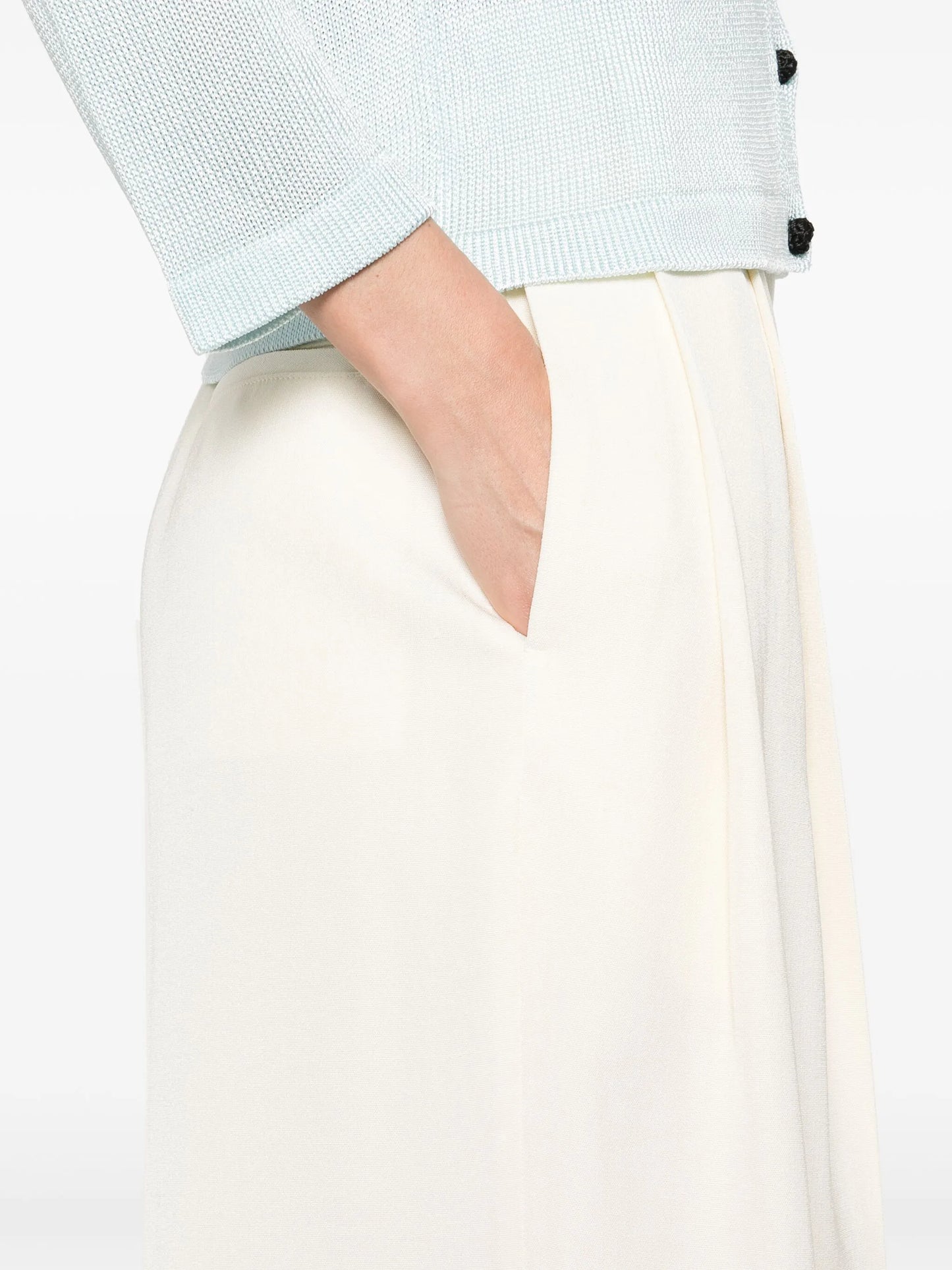 pleat-detailed trousers