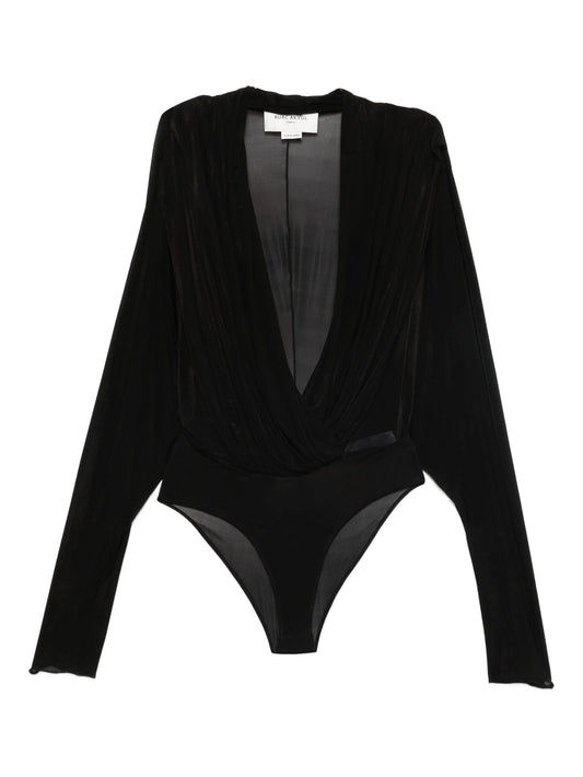draped jersey bodysuit
