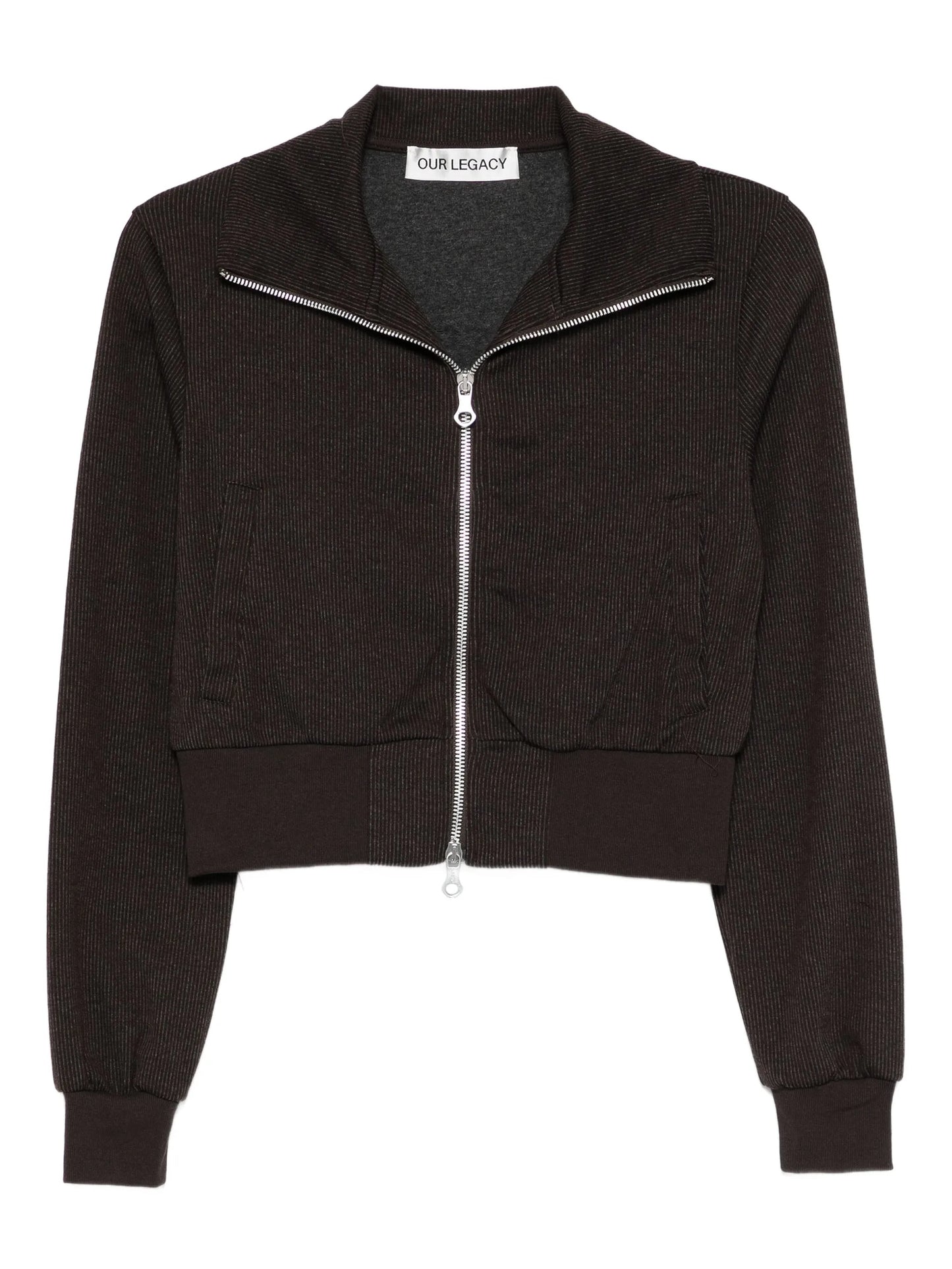 zip-up cardigan