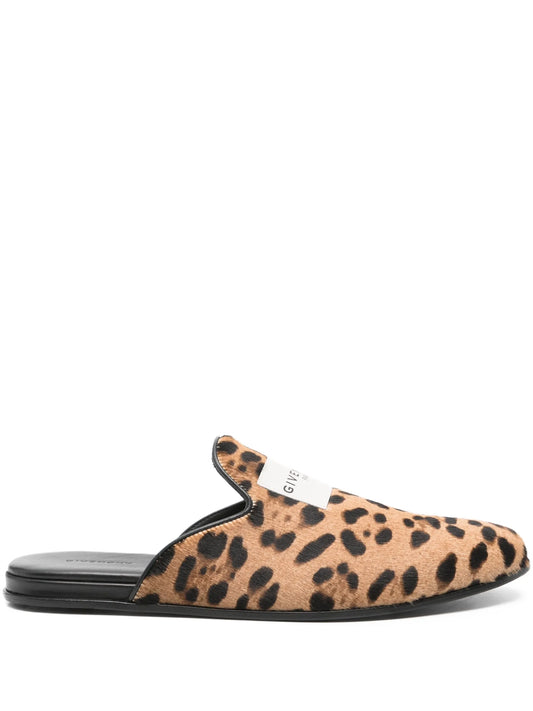 leopard-print loafers