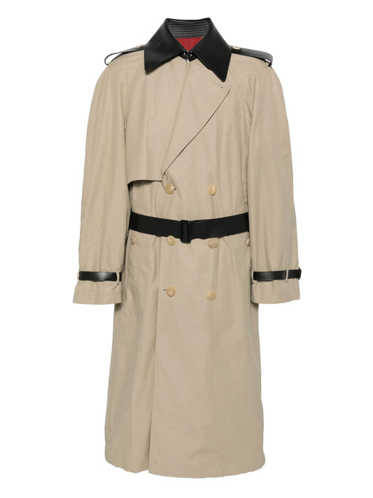 double-breasted trench coat