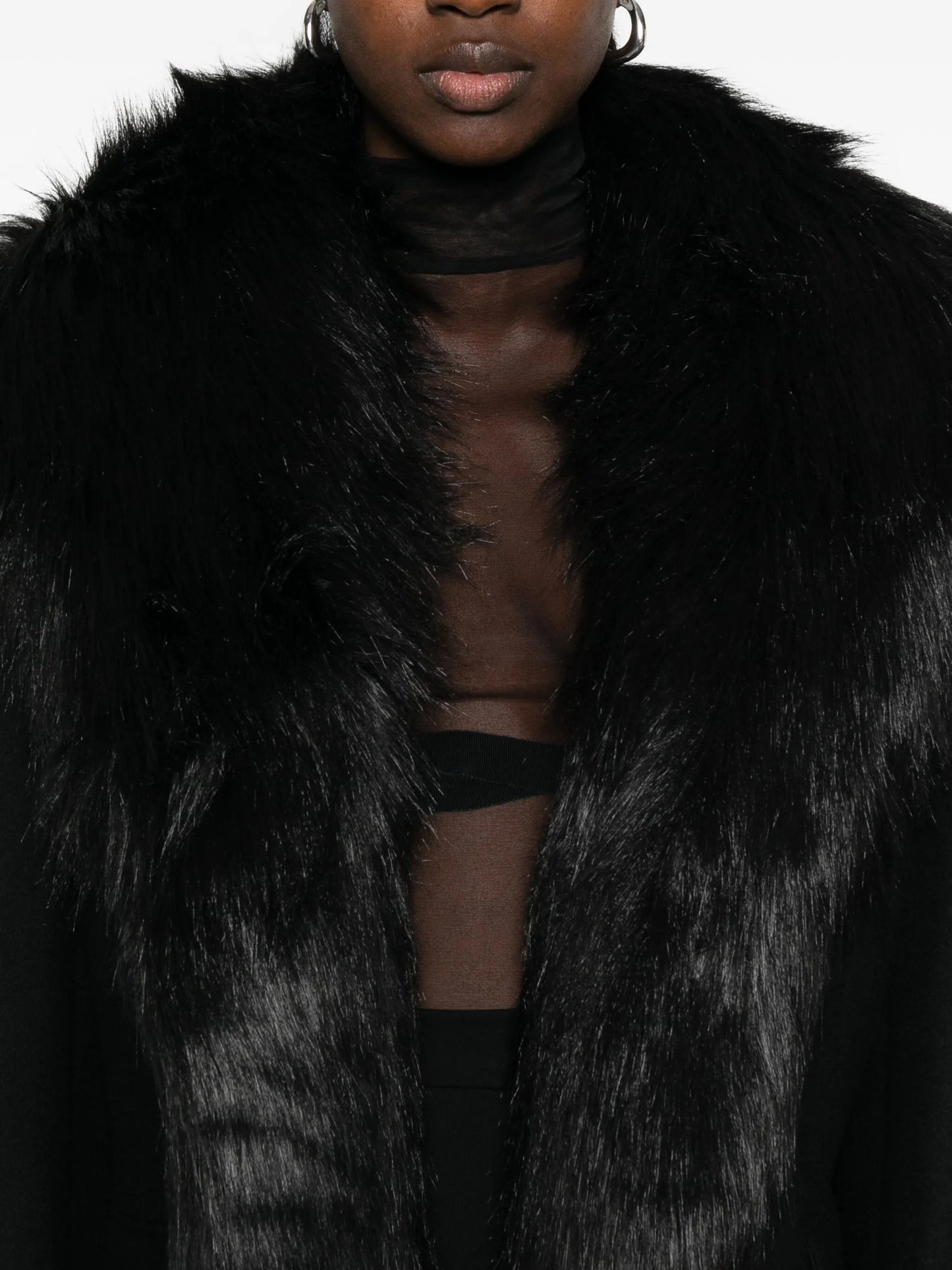 faux-fur coat