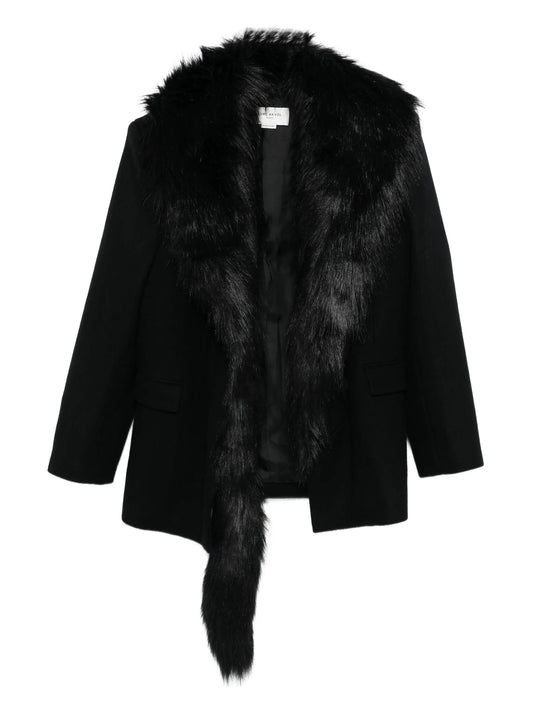 faux-fur coat
