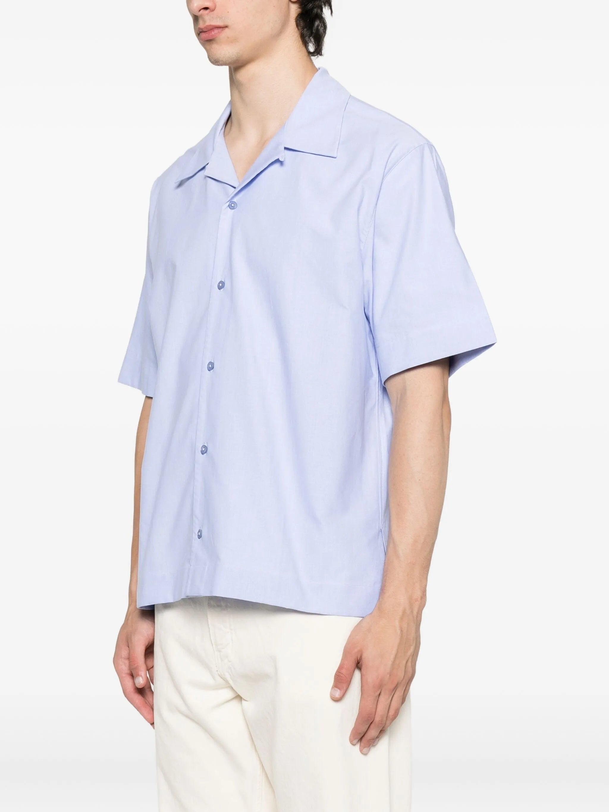 shirt in cotton oxford with Paris embroidery