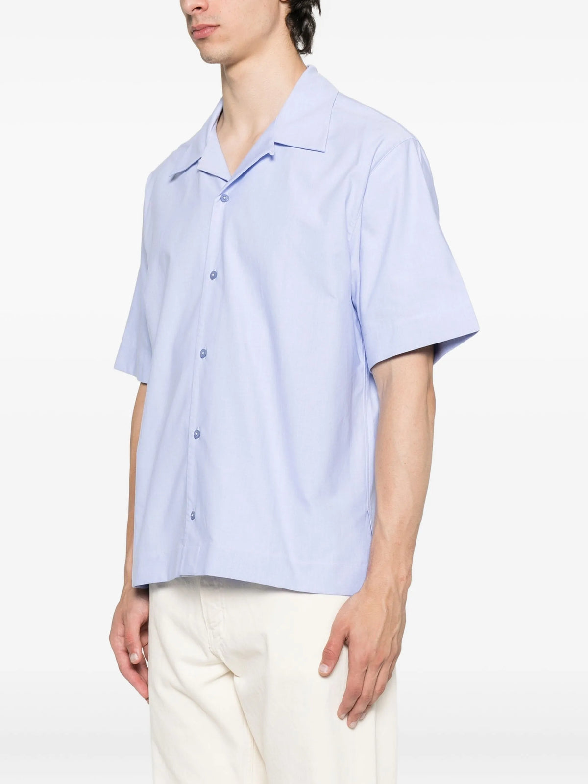 shirt in cotton oxford with Paris embroidery
