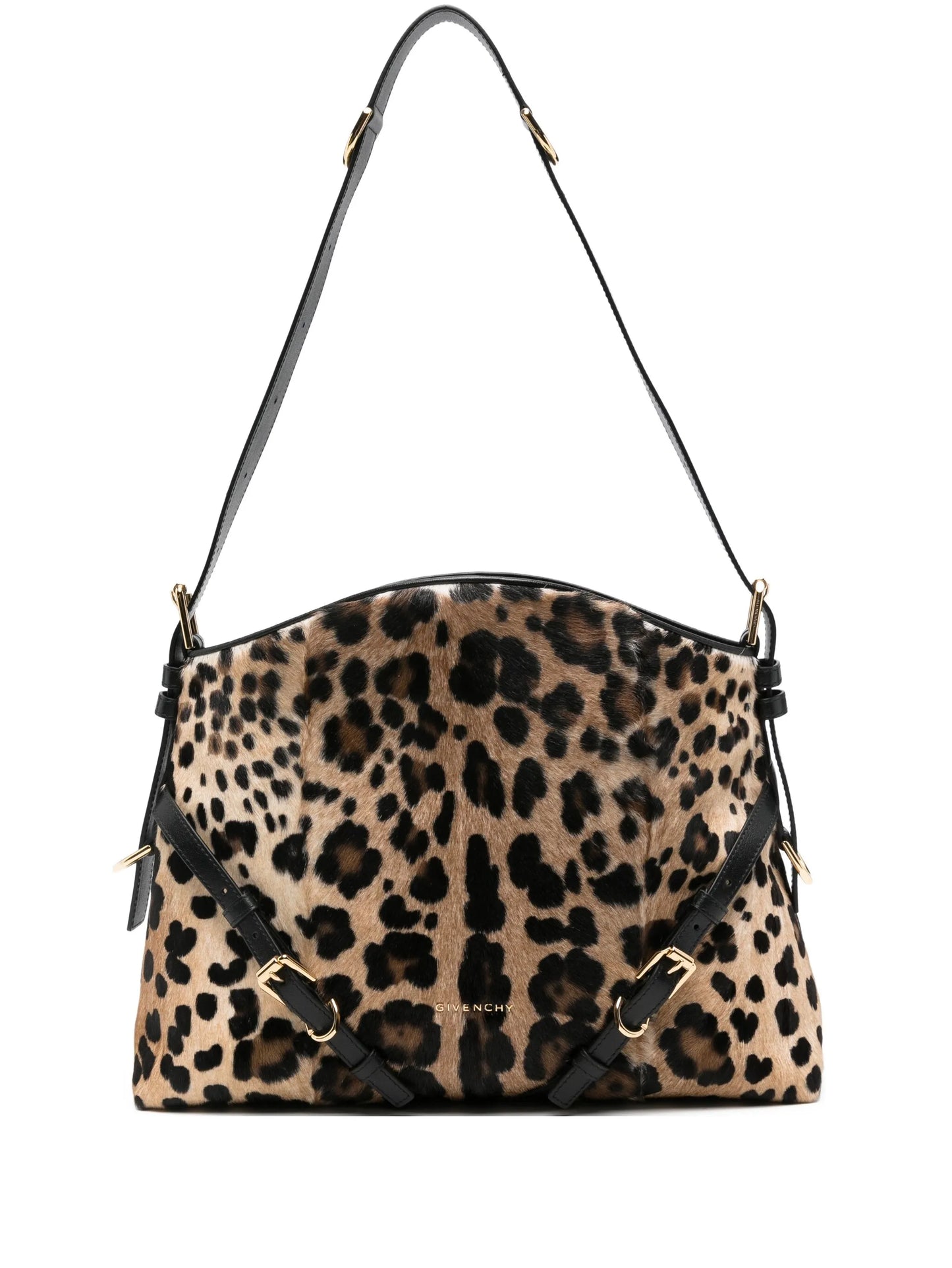 medium Voyou leopard-print shoulder bag