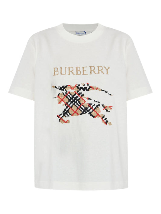 EKD embroidery Check T-shirt
