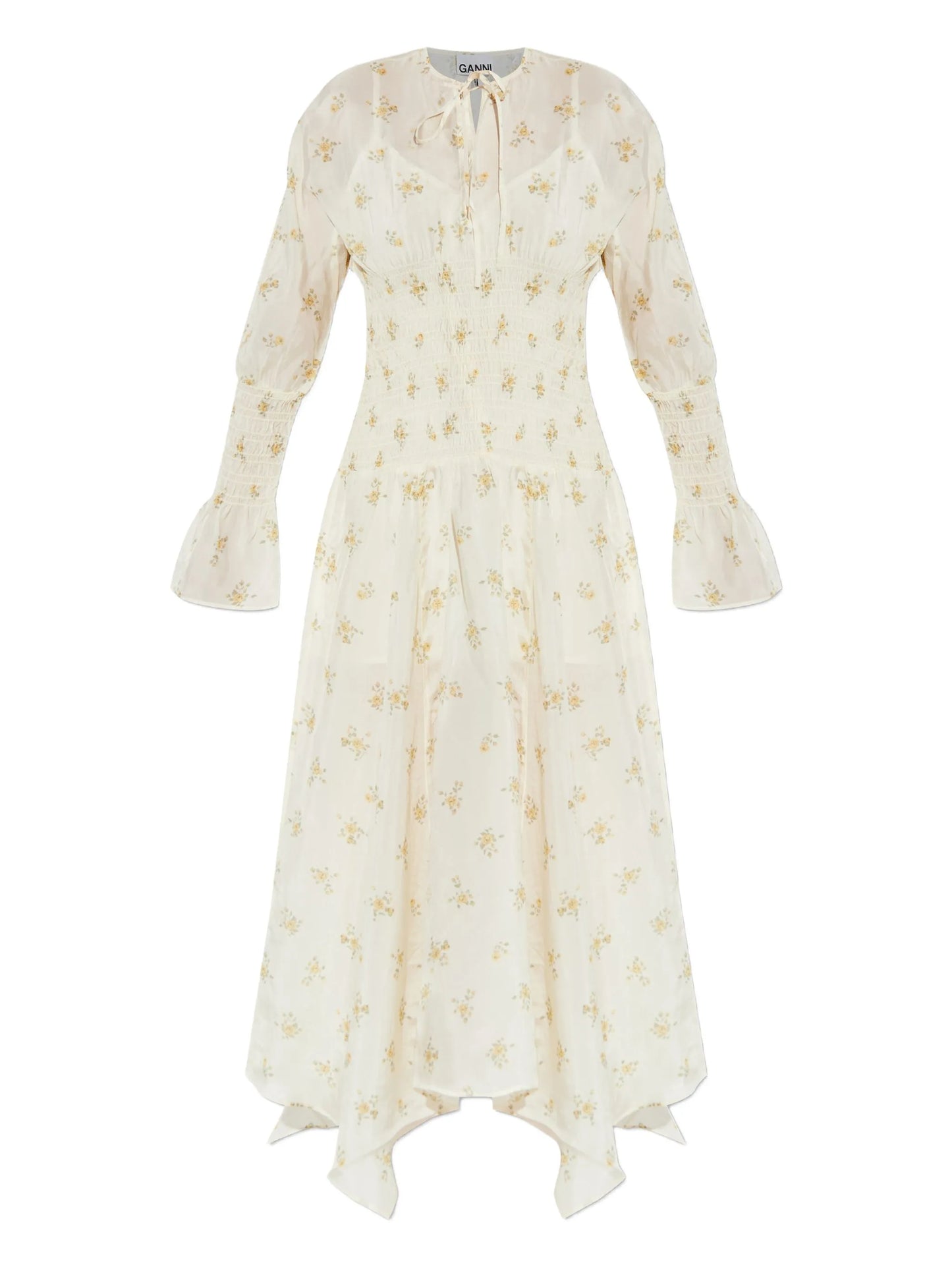 floral-print maxi dress